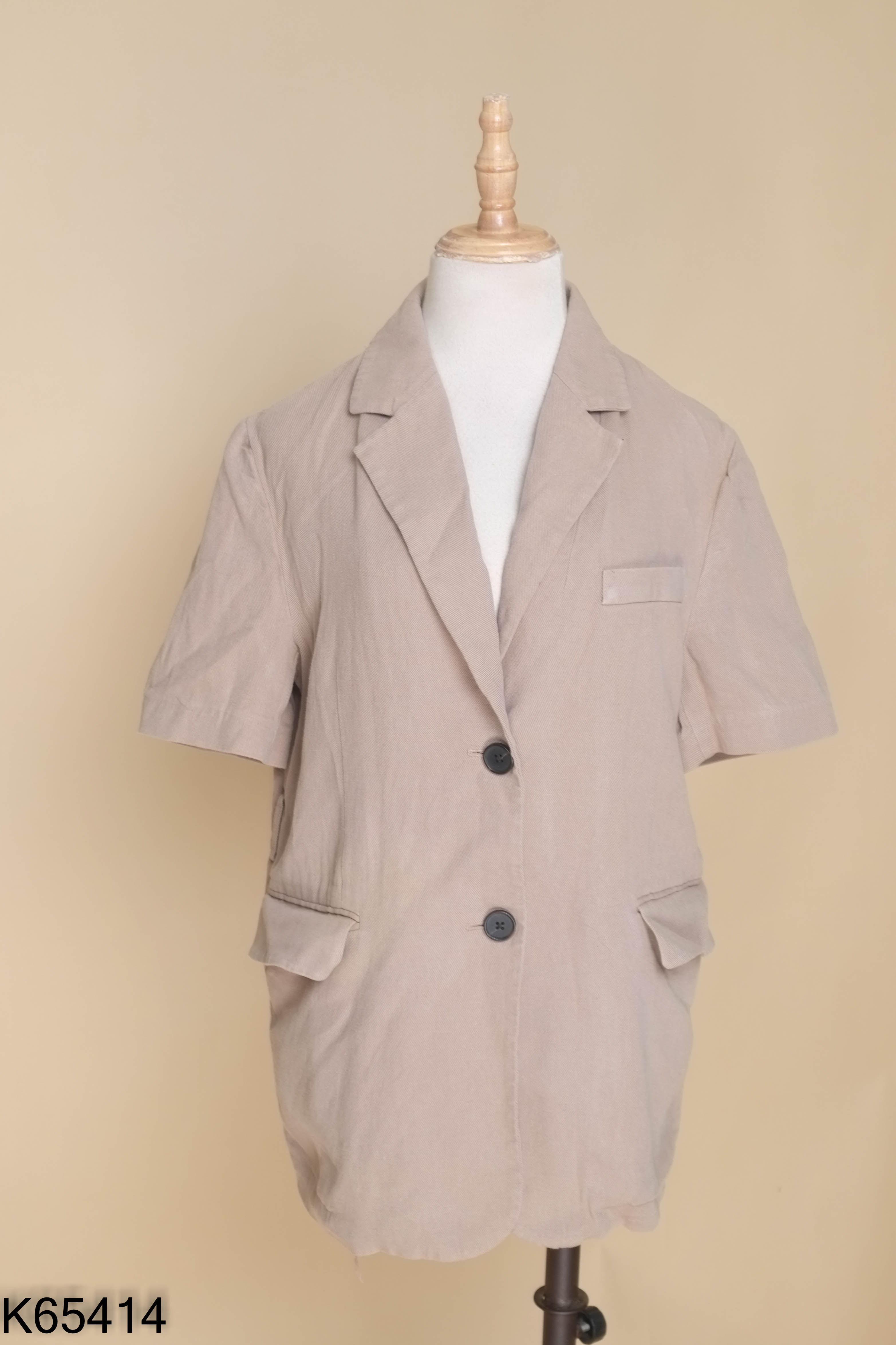 Áo 8 SECONDS linen nâu