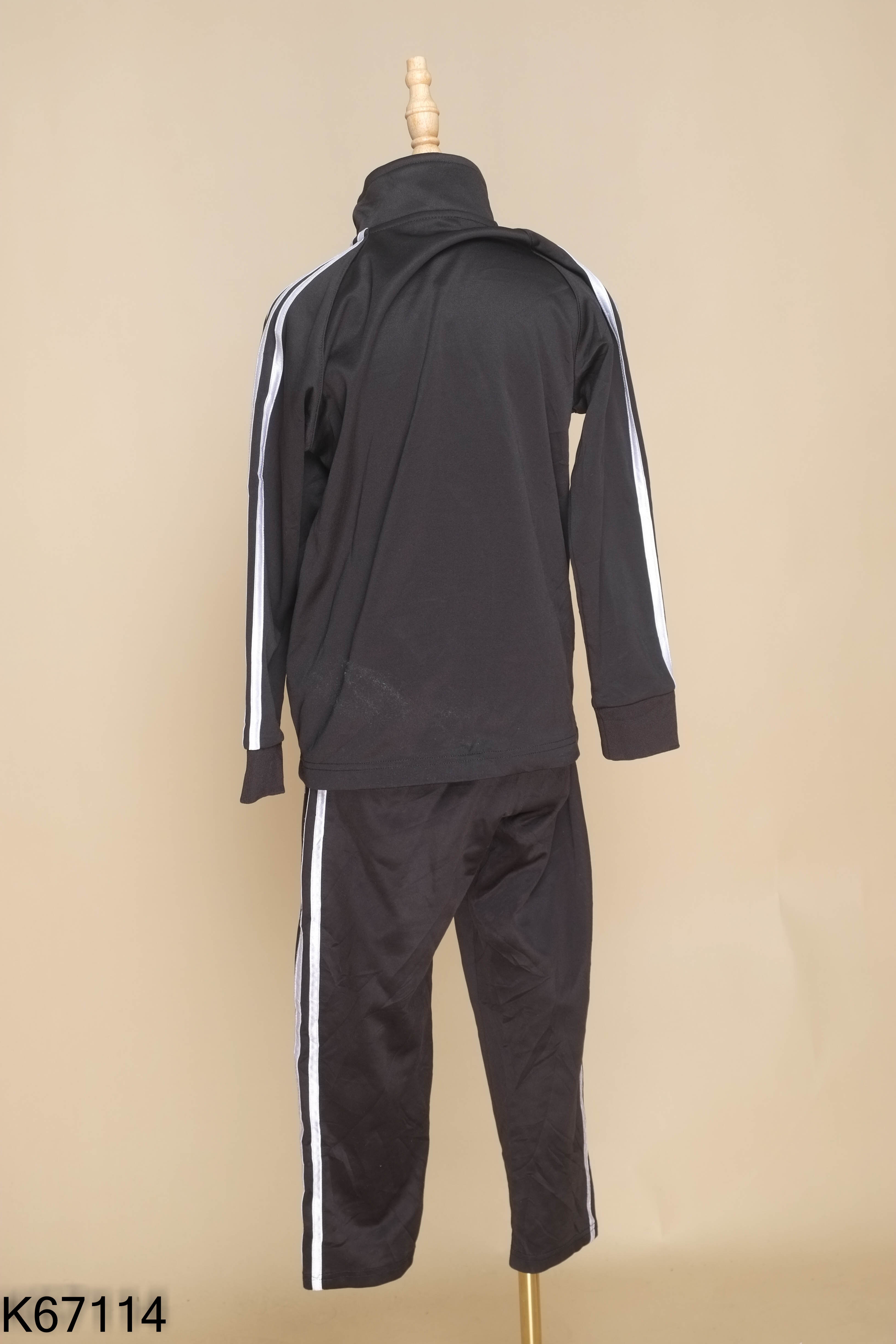 Set ADIDAS đen sọc trắng kid