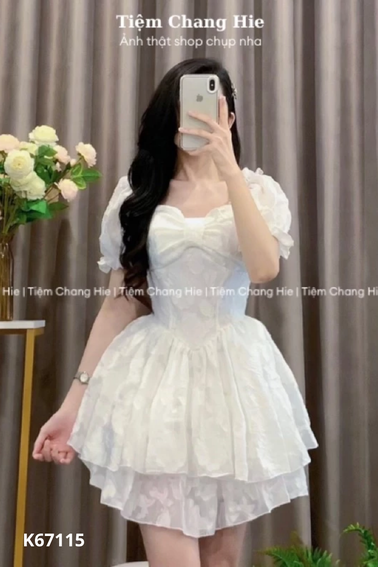 Váy T'ACHI voan trắng