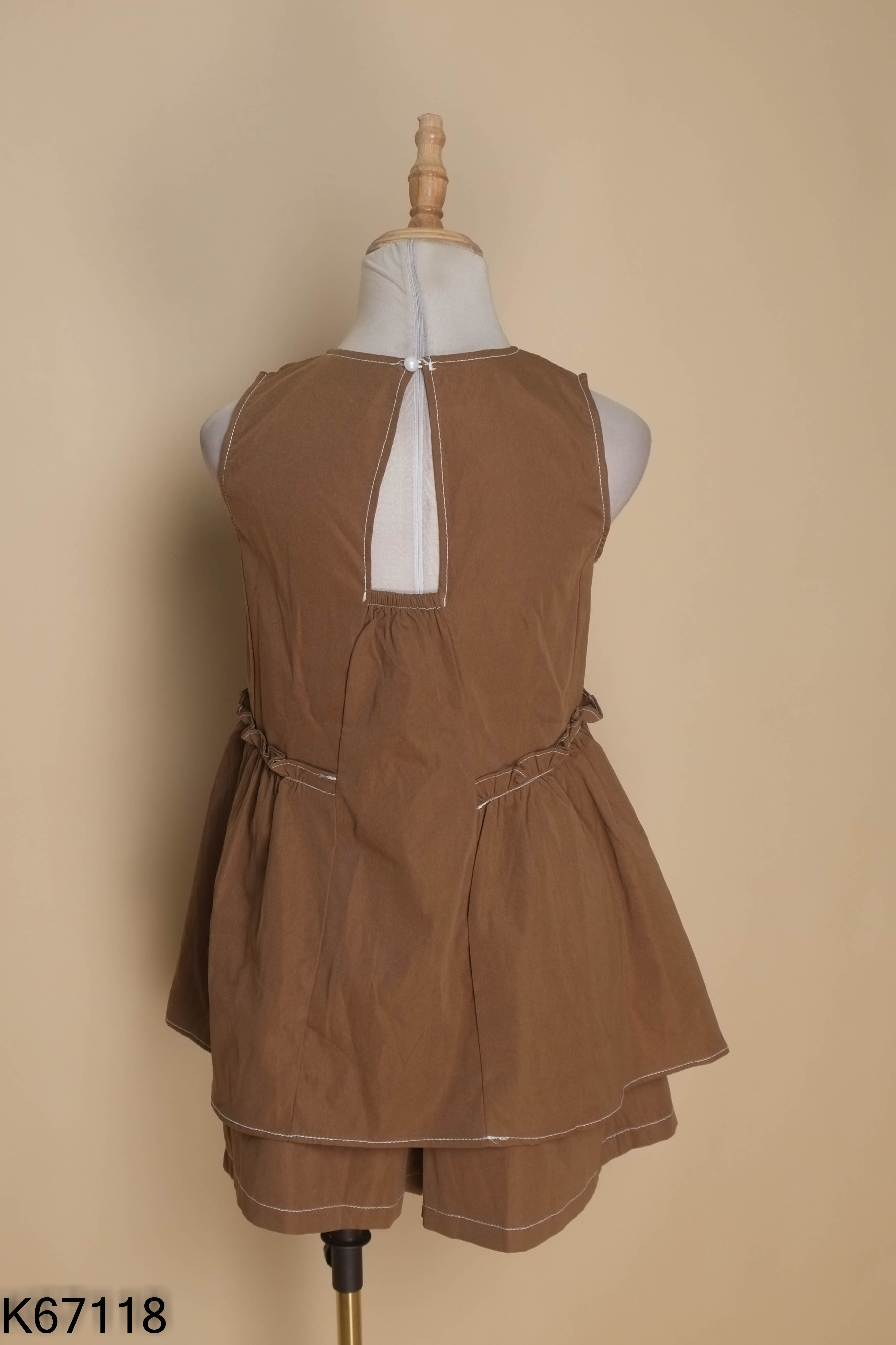 SET áo nâu sát nách+ quần short
