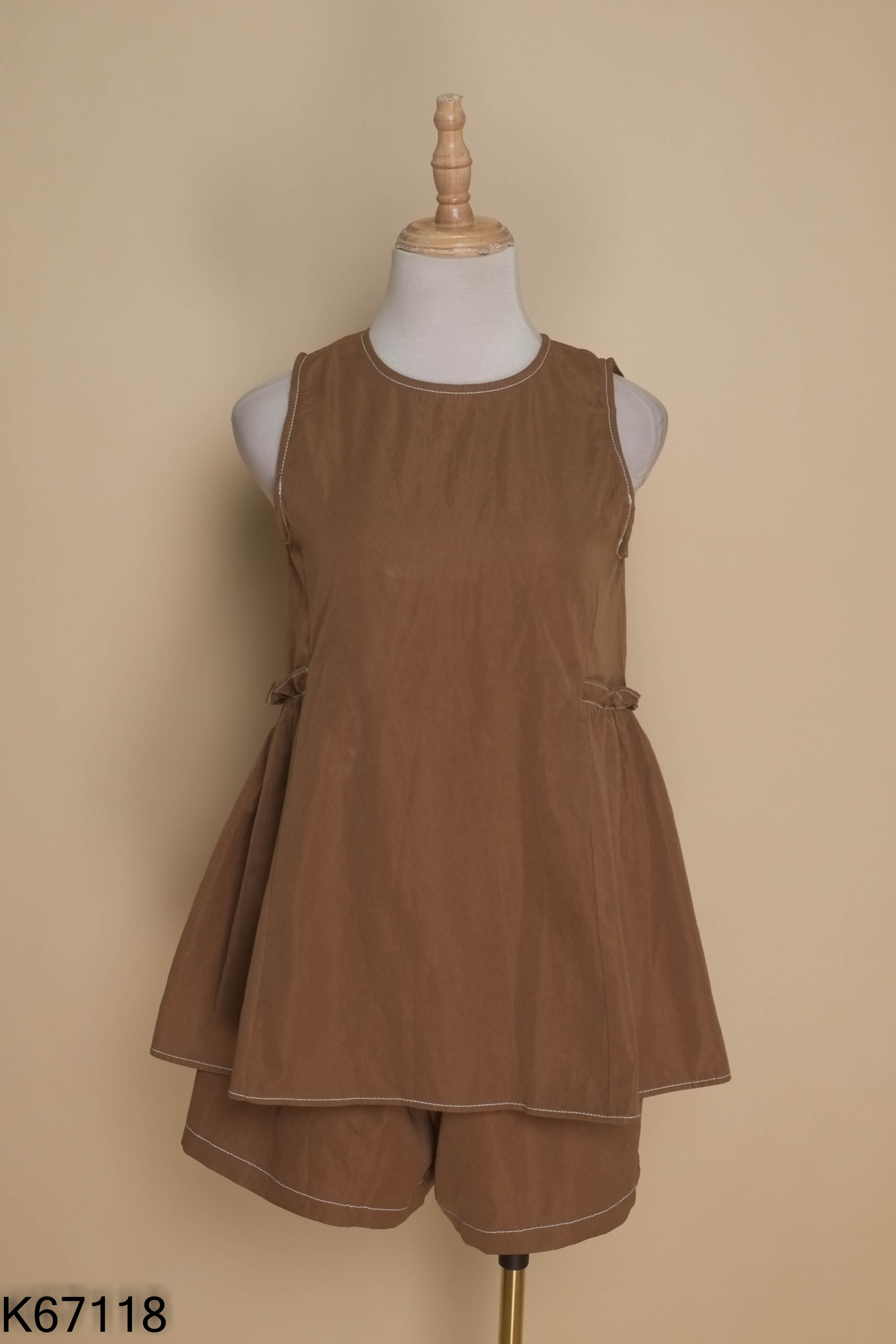 SET áo nâu sát nách+ quần short