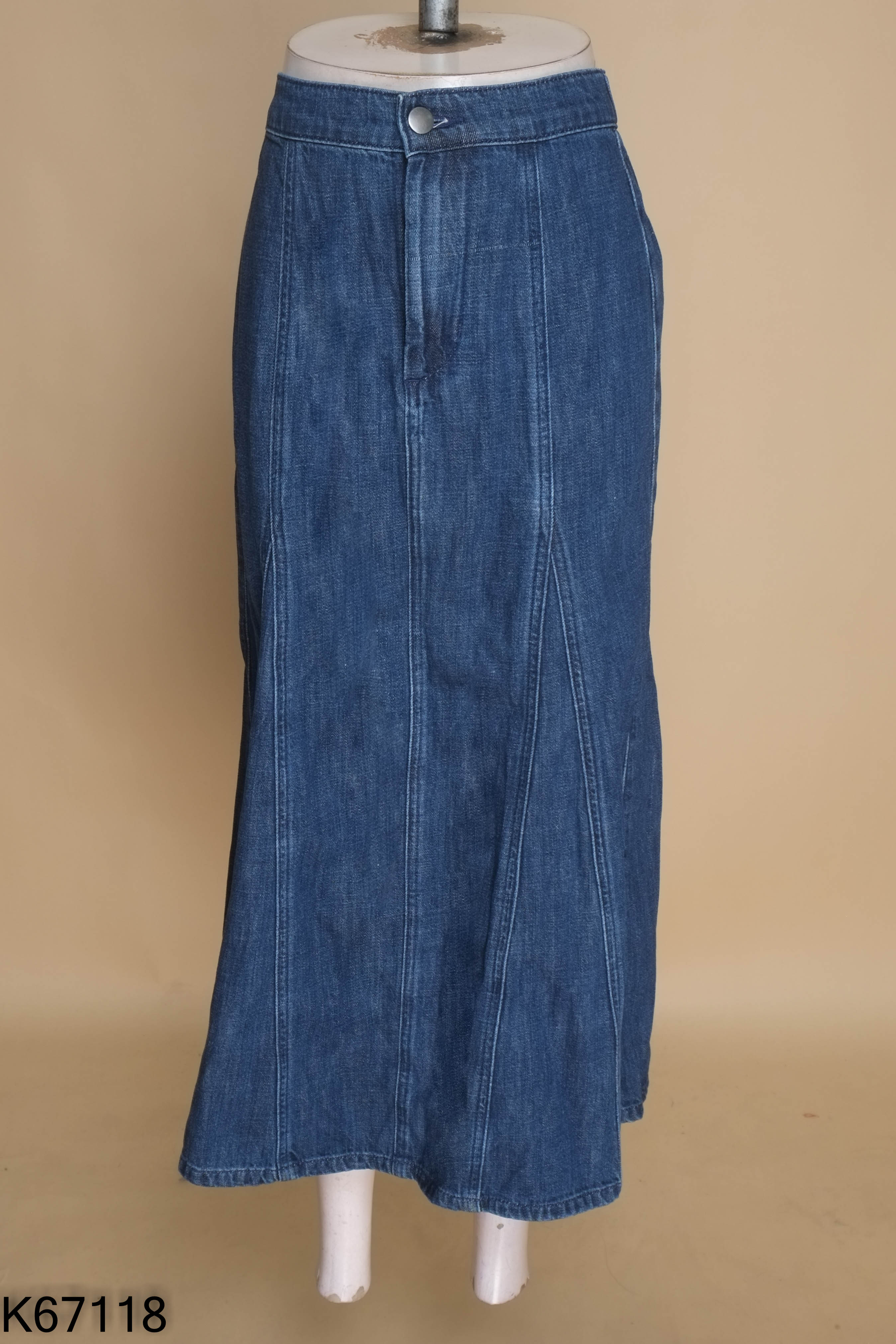 Chân váy jeans xanh