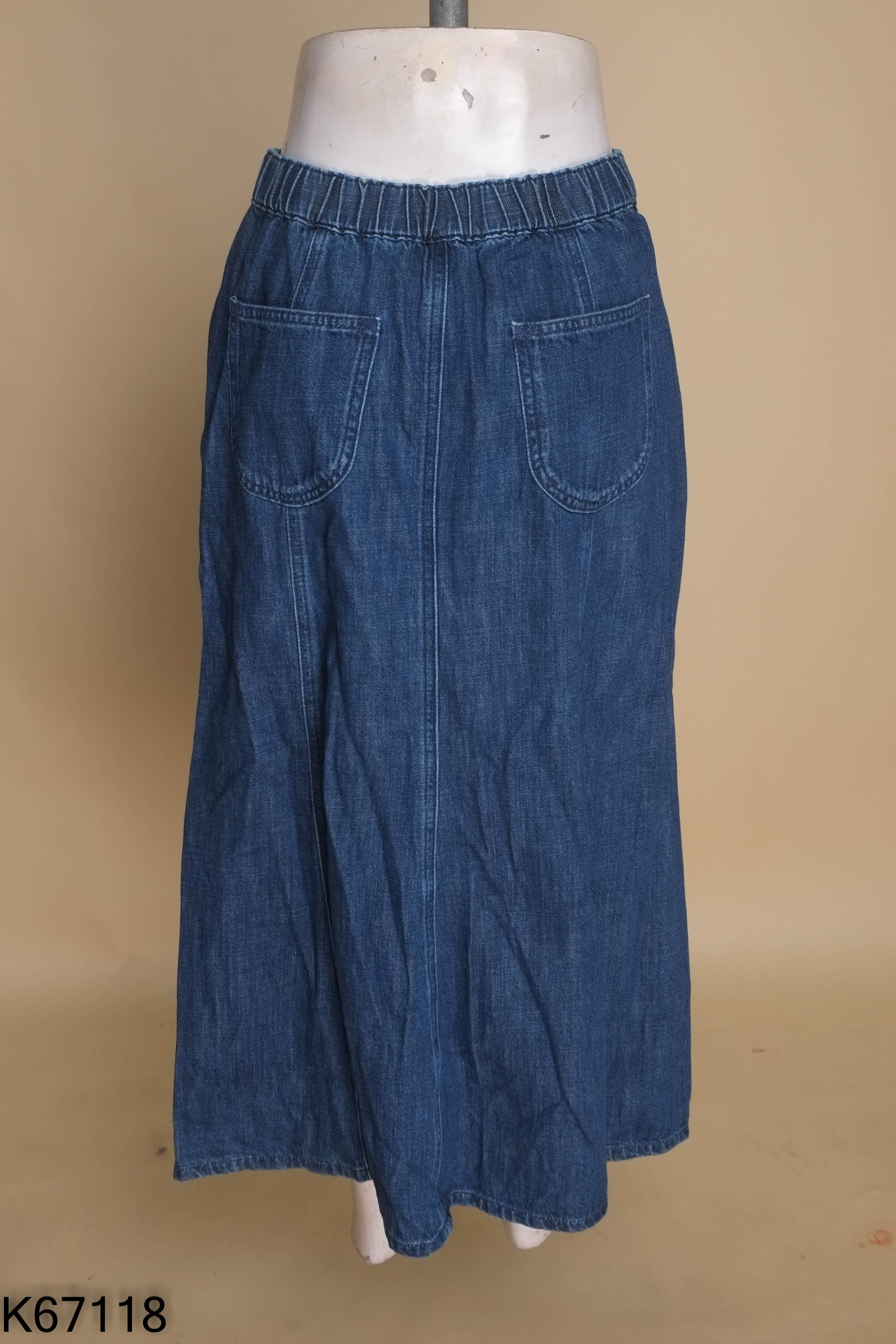 Chân váy jeans xanh