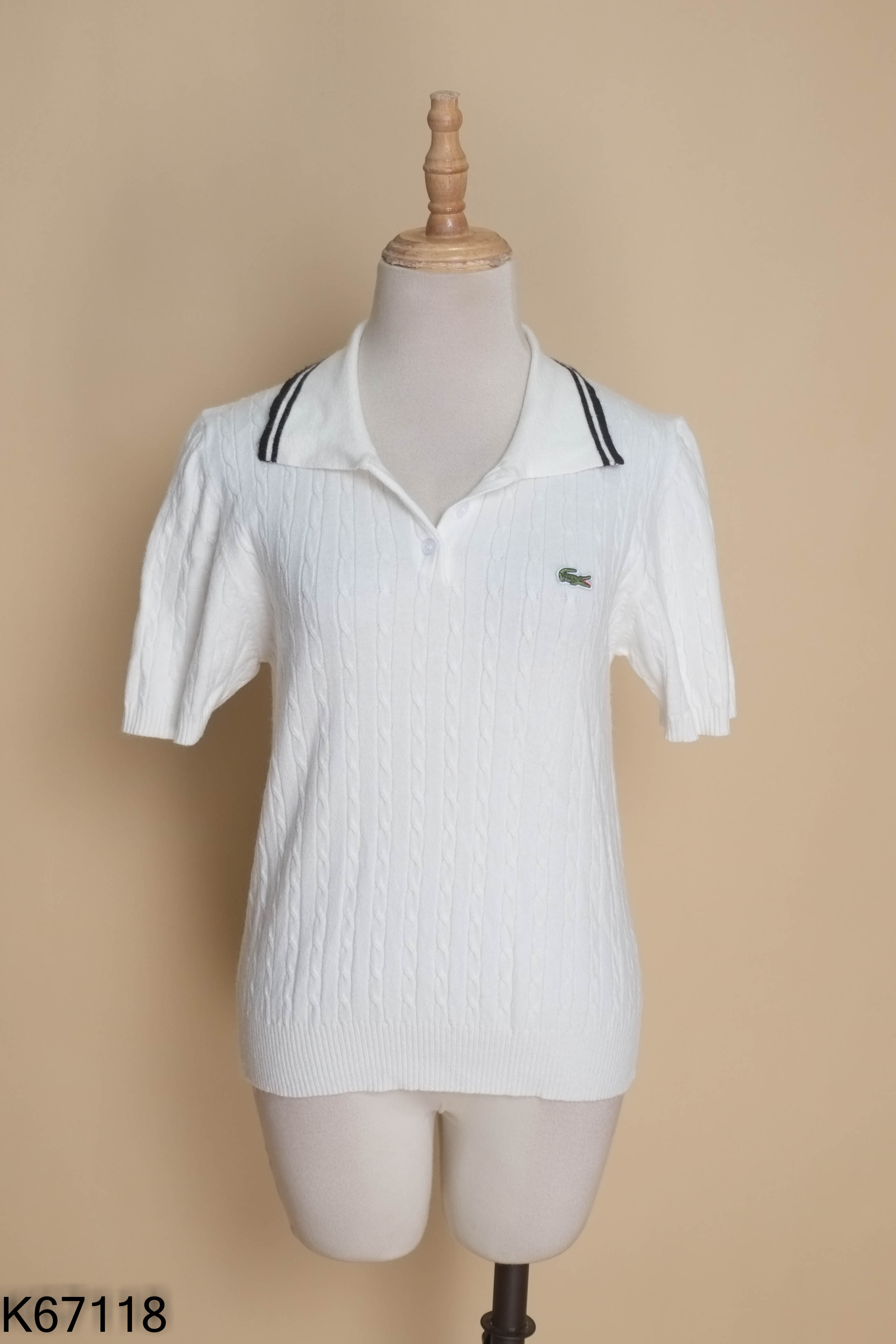 Áo len cổ polo hình cá sấu