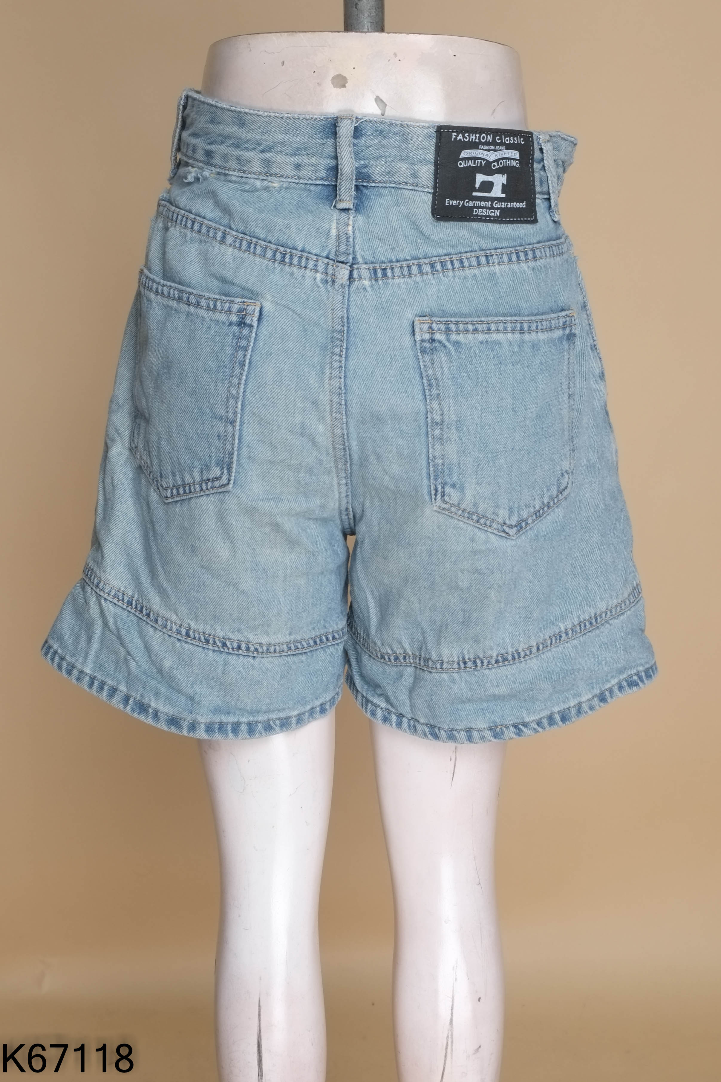 Quần shorts jeans xanh RANSU.LIFE