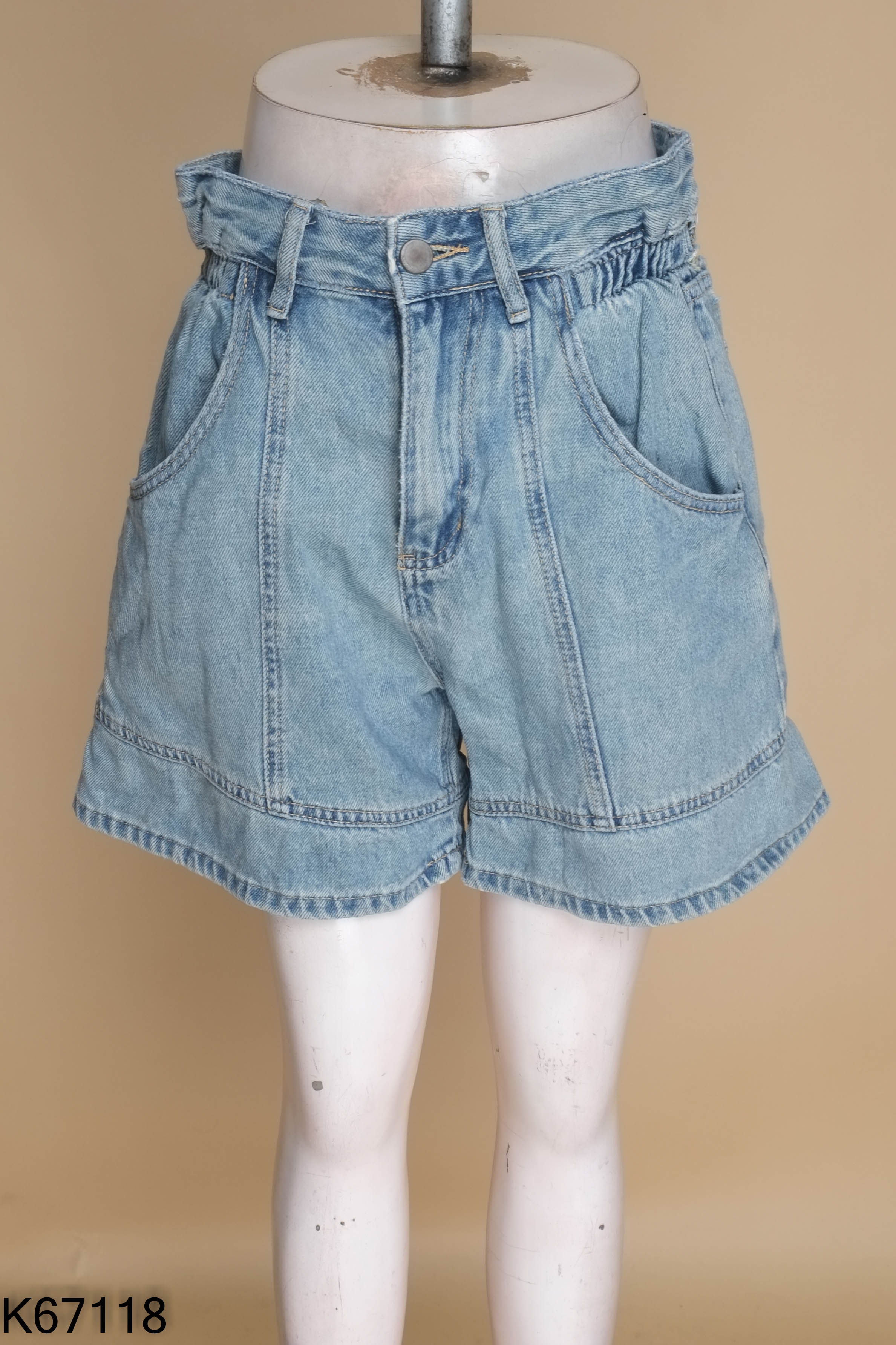 Quần shorts jeans xanh RANSU.LIFE