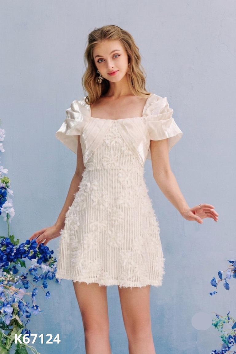 Váy ren be COSY phối organza