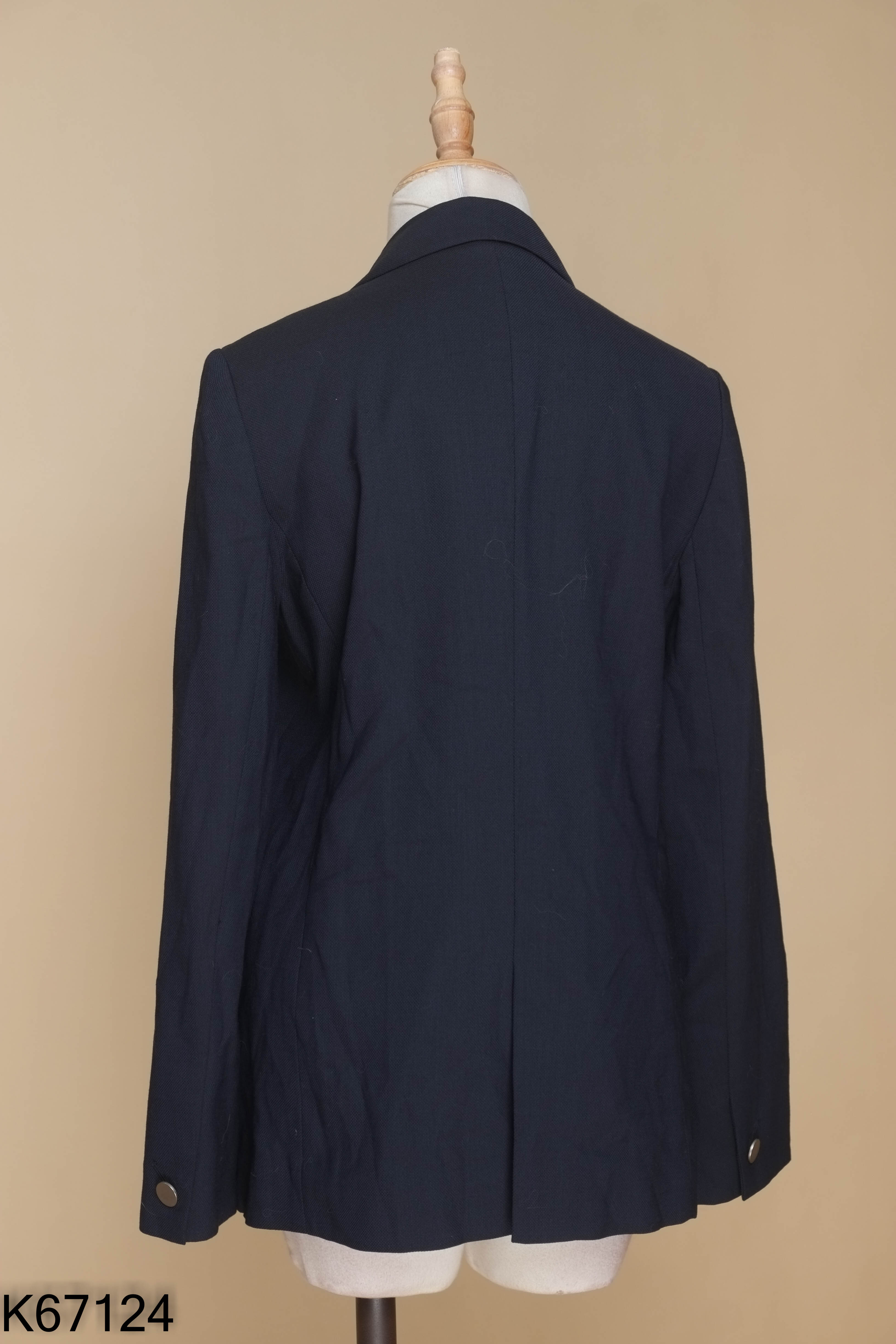 Áo blazer xanh đen cúc bạc
