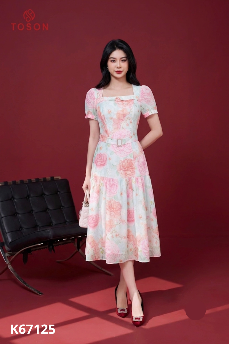 NEWTAG Váy hoa màu sắc I-QUEEN FASHION