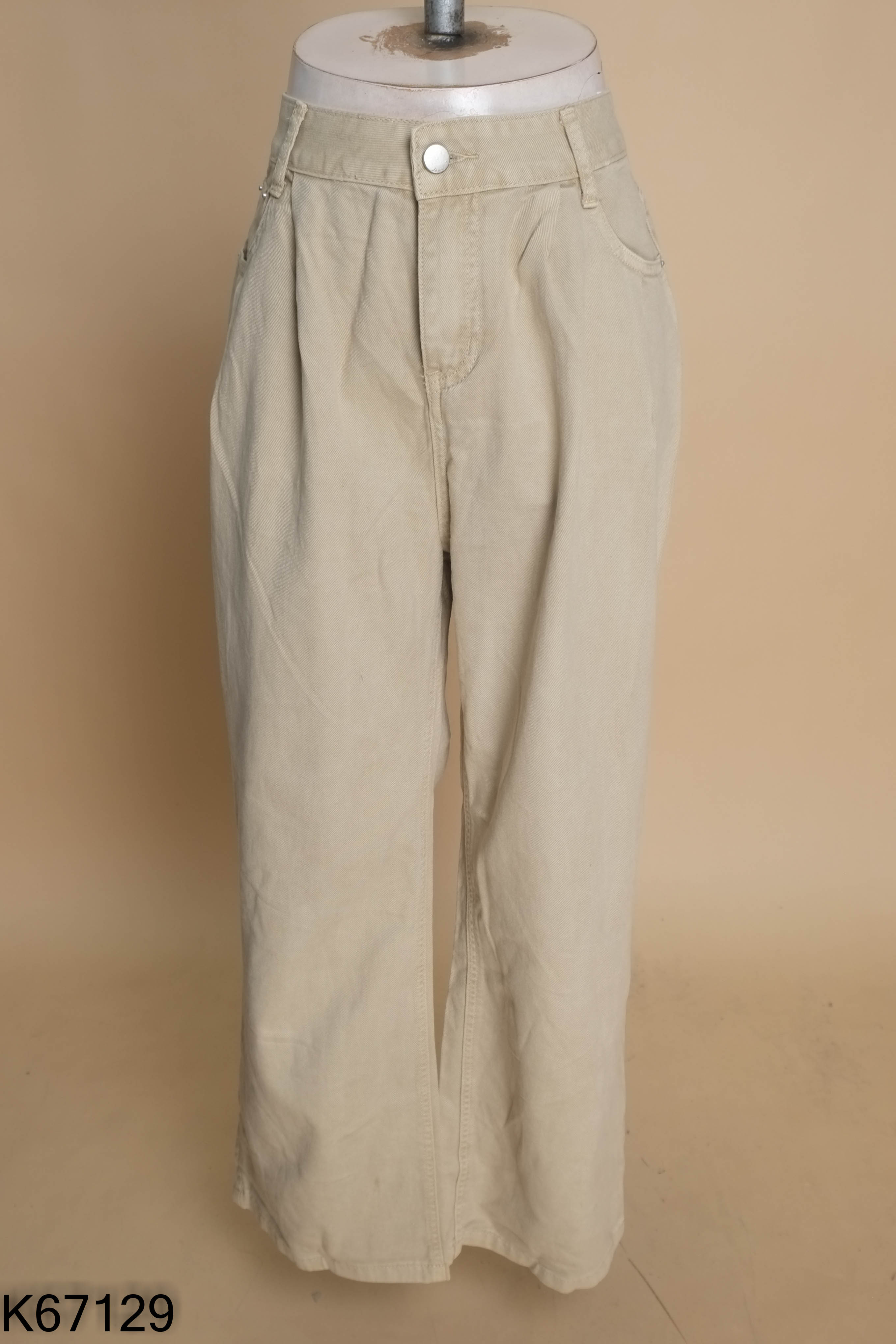 NEWTAG quần jean be nâu
