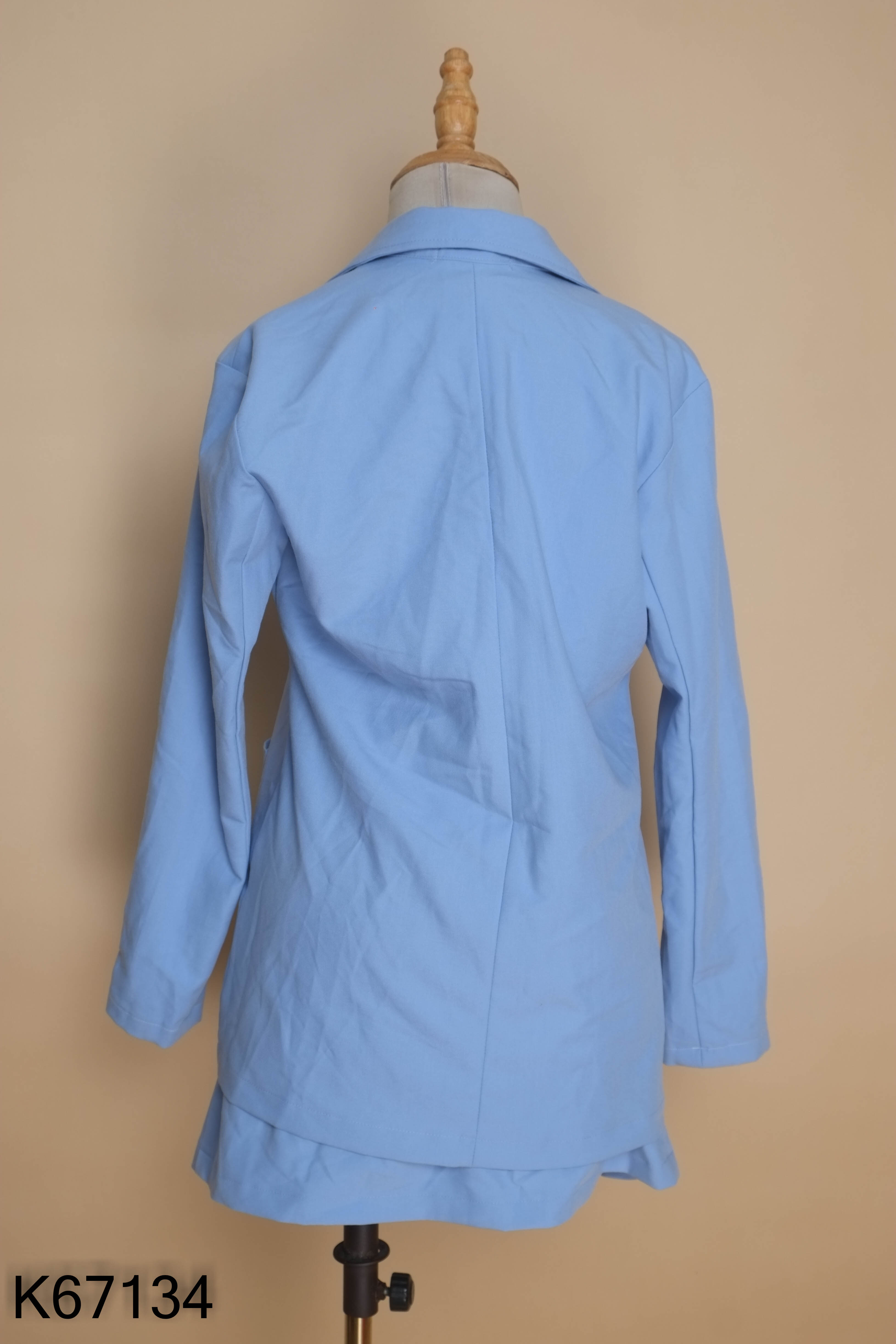 SET 3 món áo blazer xanh+ chân váy+ áo dây