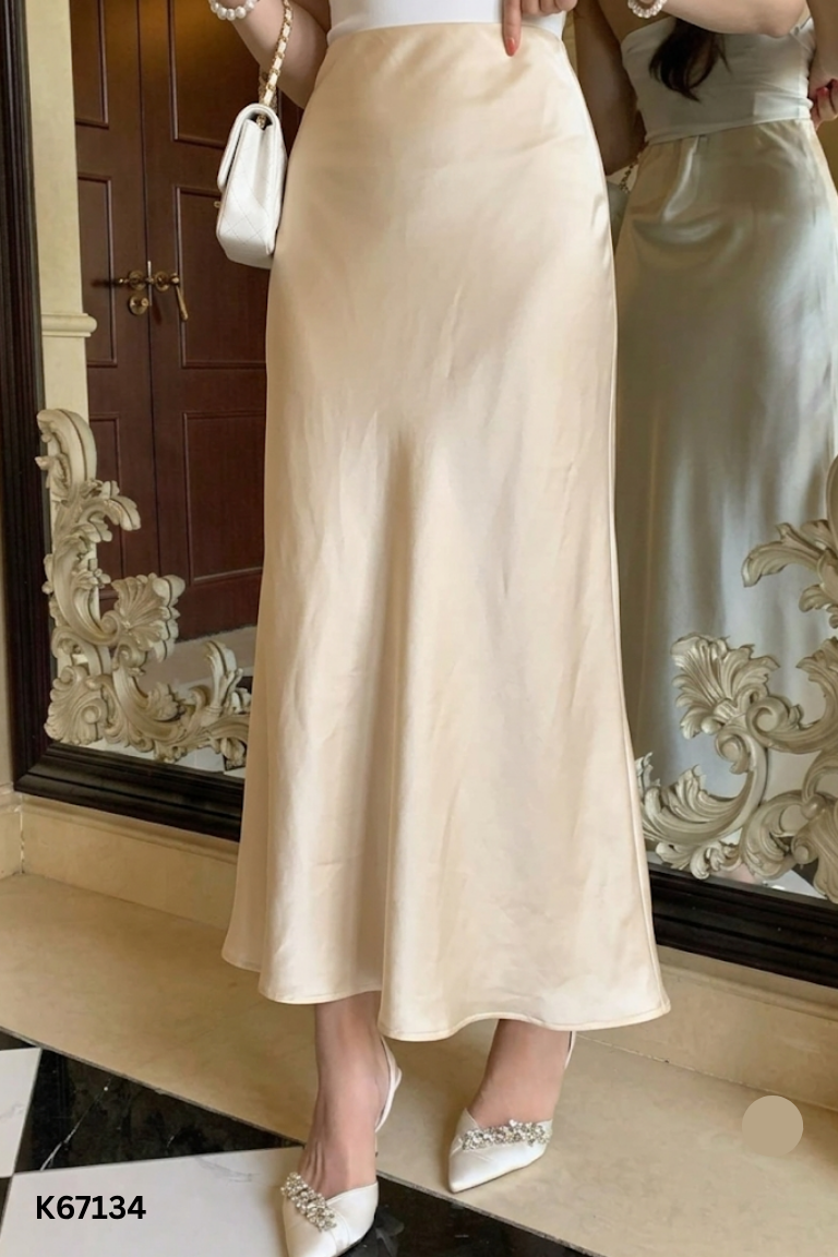 Chân váy ke lụa