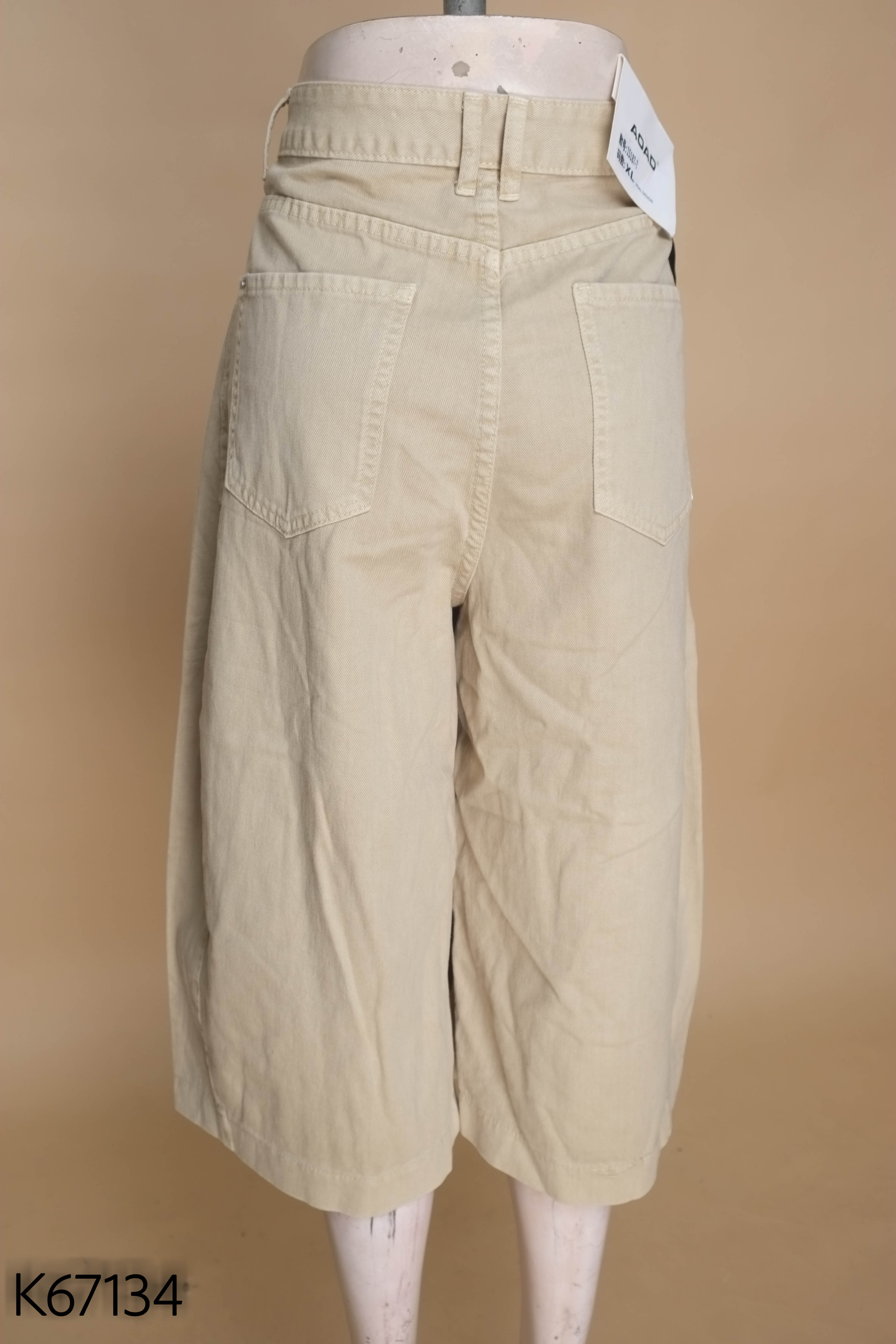 NEWTAG Quần jeans be dáng lửng