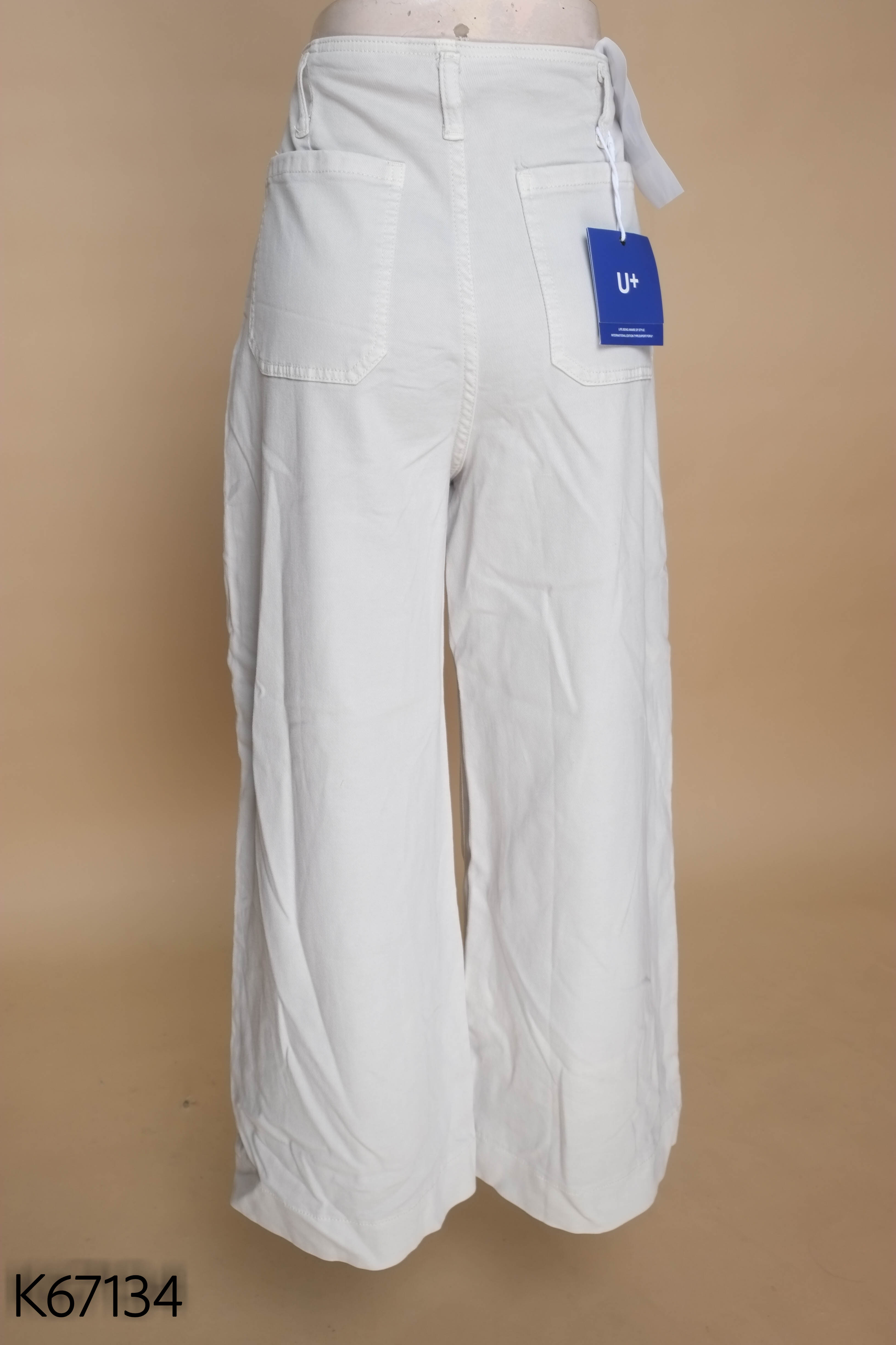 NEWTAG Quần jeans xám ống rộng