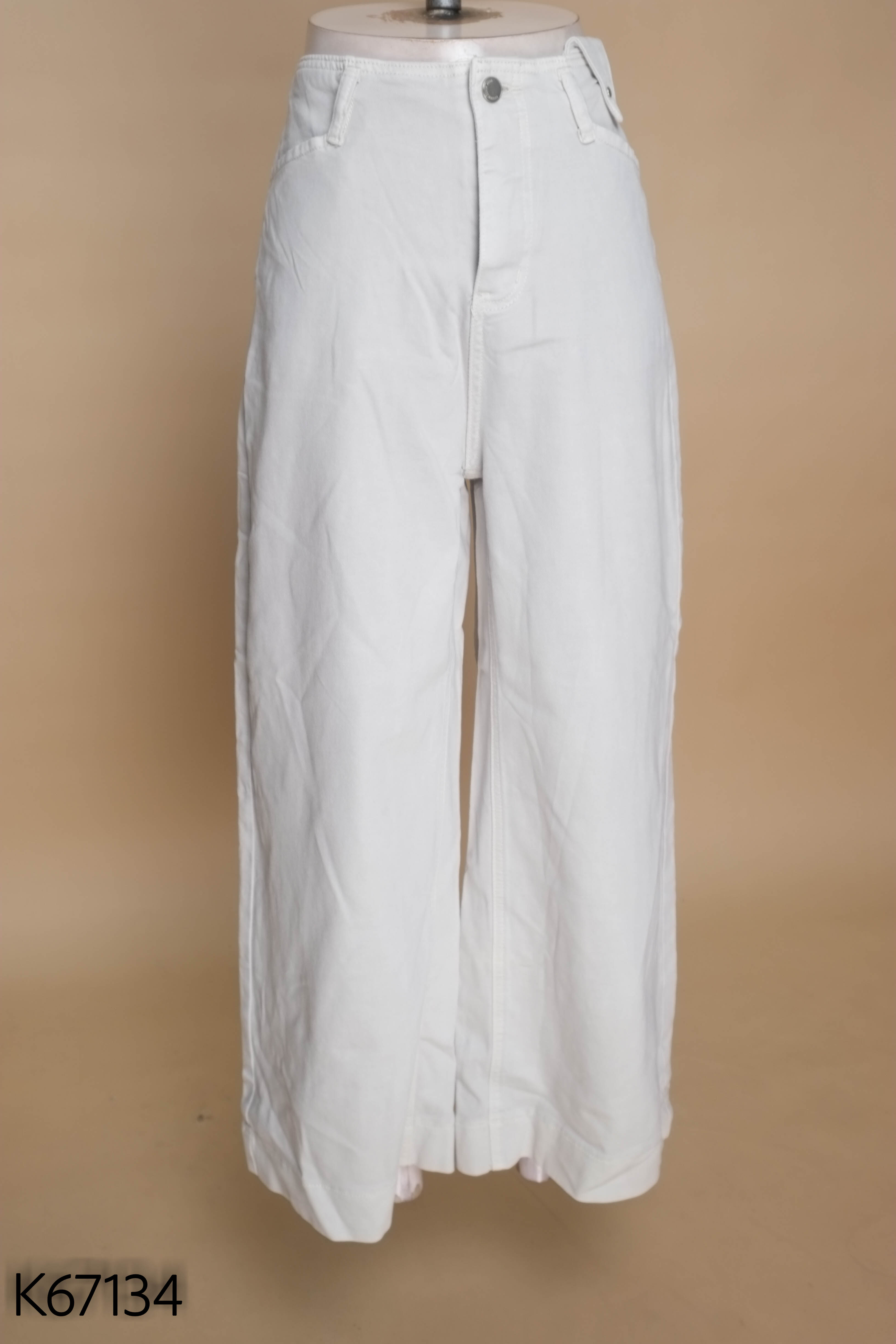 NEWTAG Quần jeans xám ống rộng