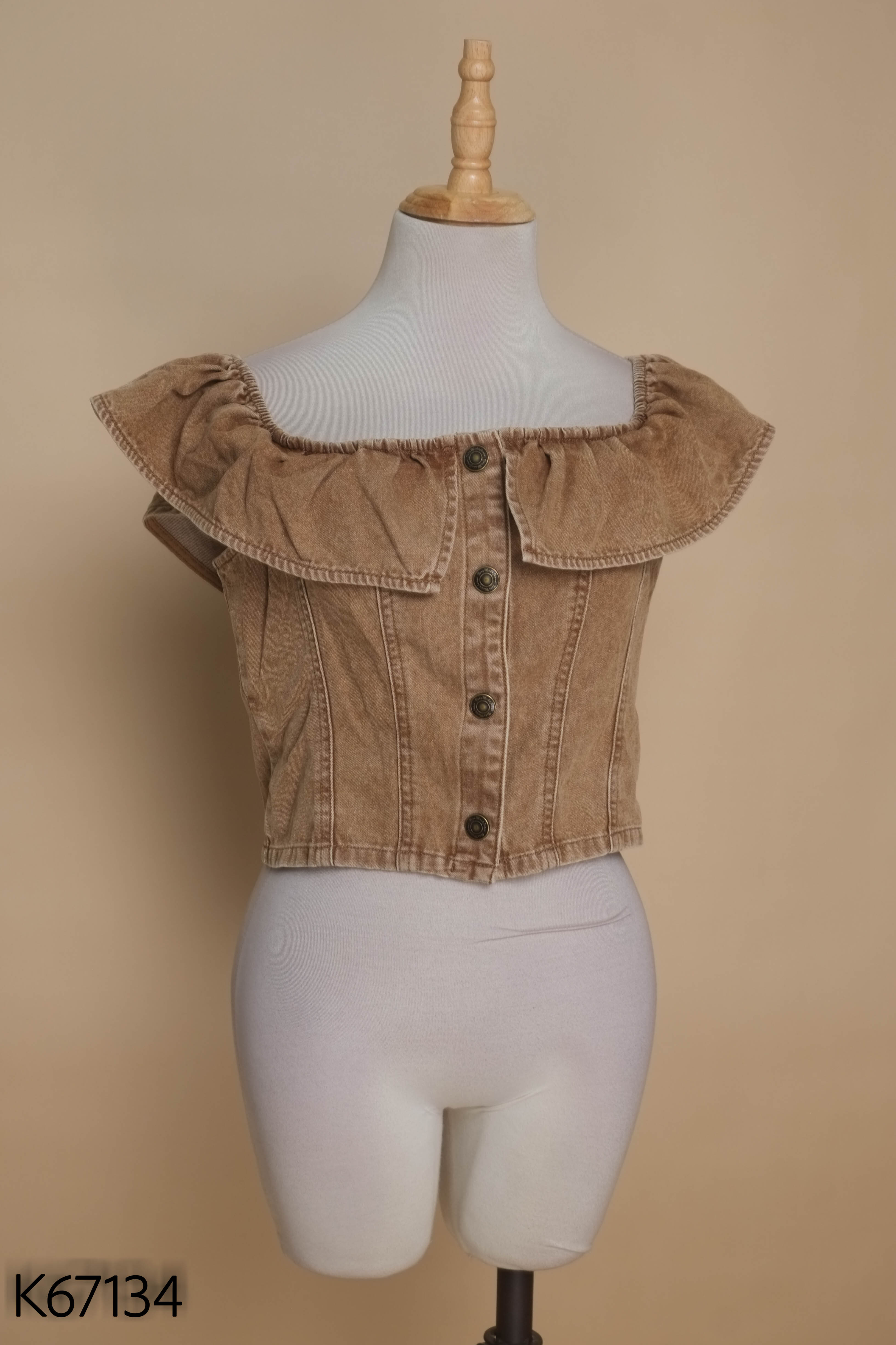 Áo VERO MODA nâu trễ vai