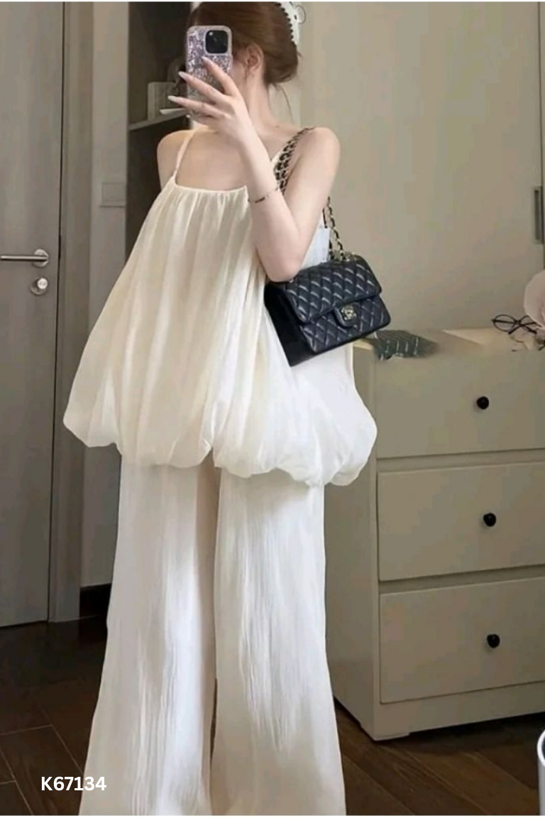 SET Áo be COSY dáng bí + Quần dài be