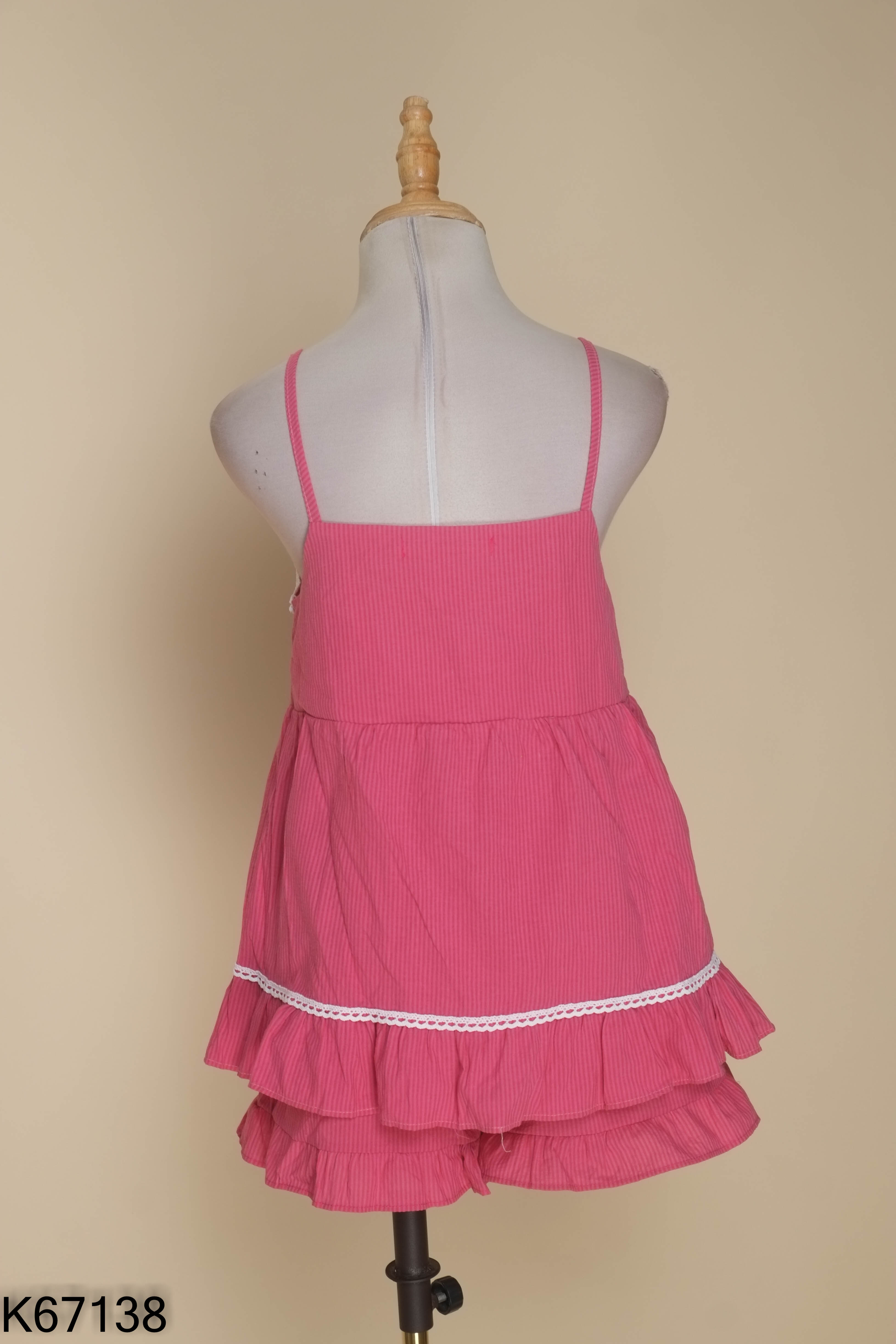SET Áo hai dây + quần short hồng