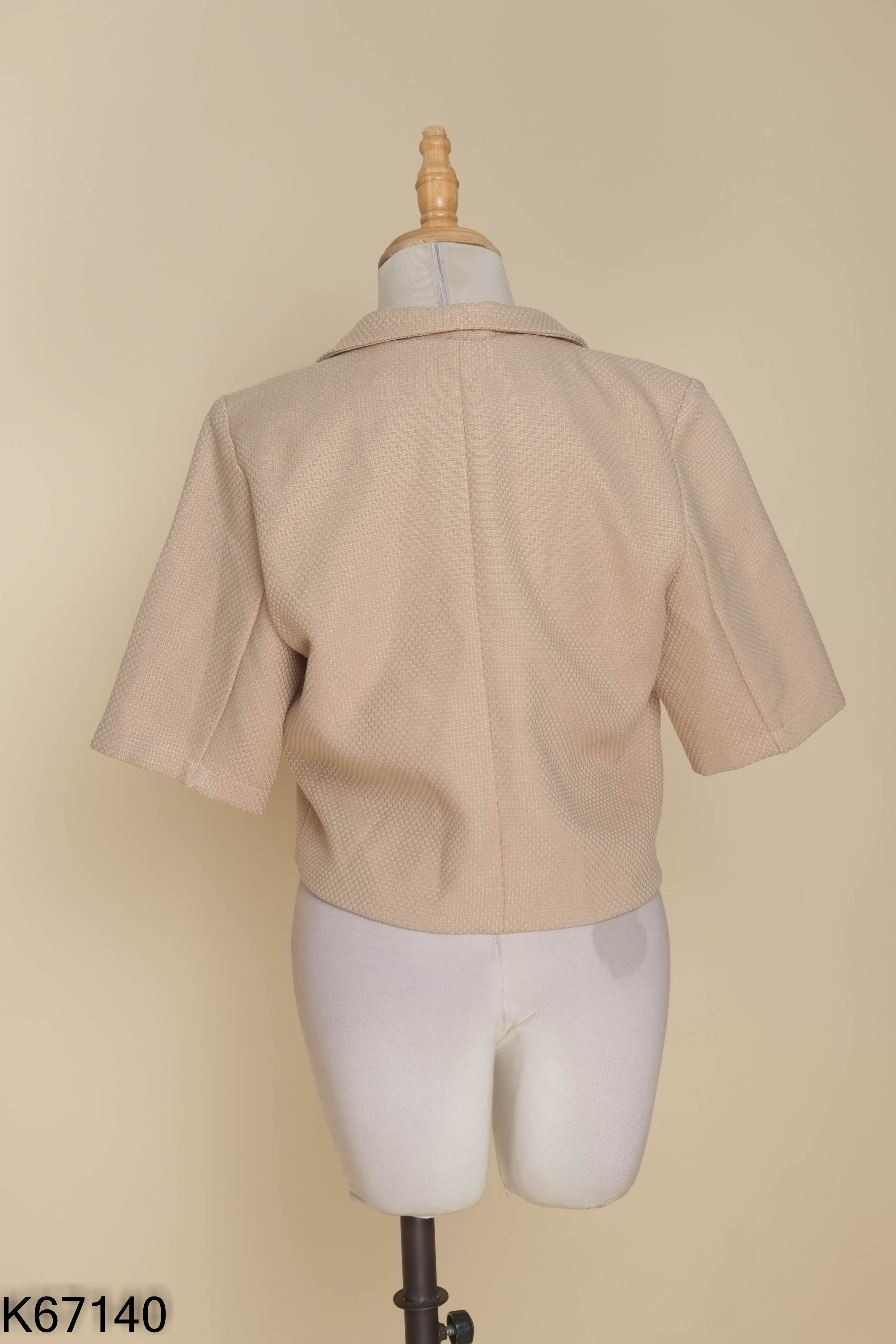 Áo khoác dạ tweed vàng