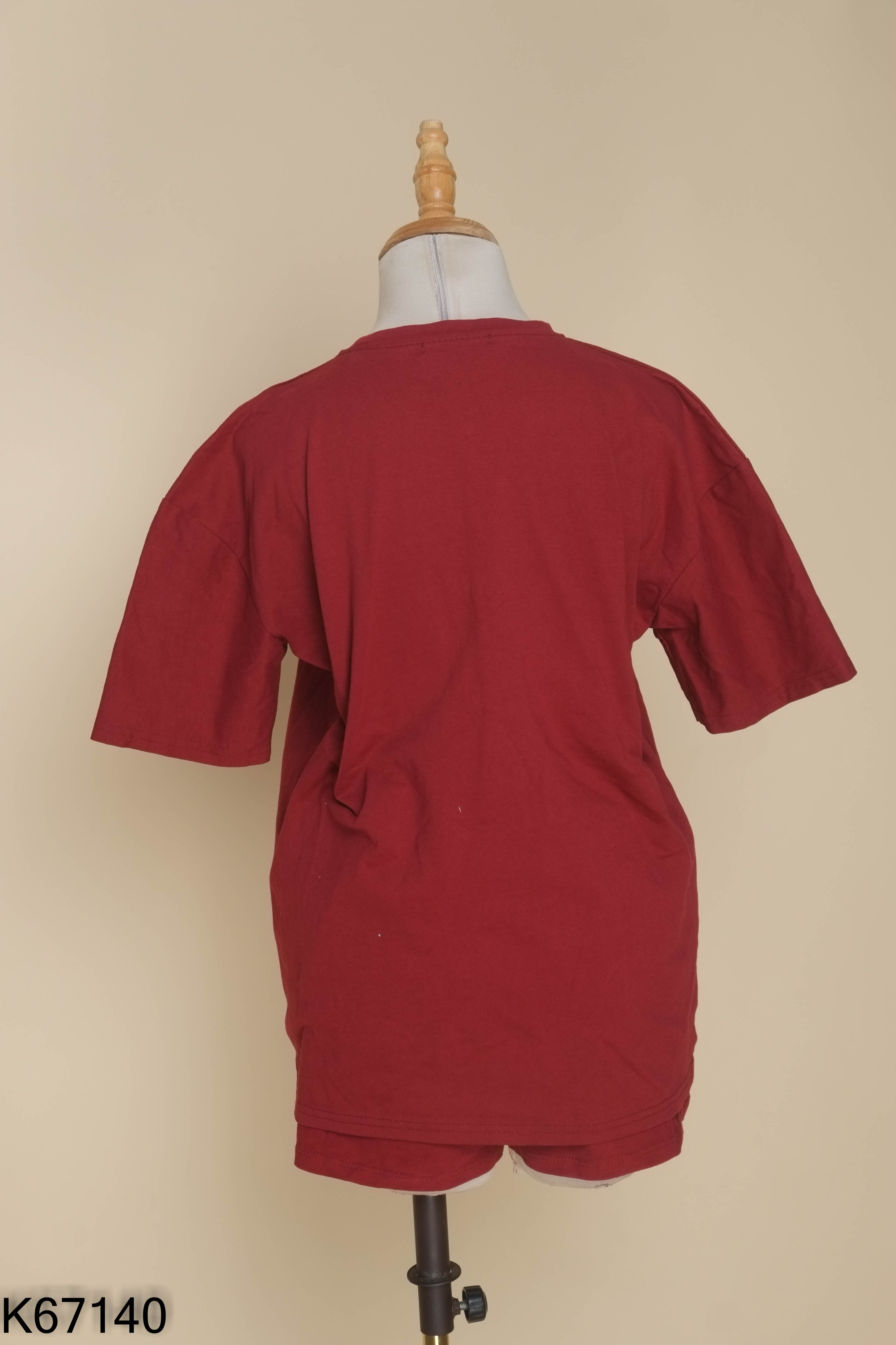 SET Áo thun đỏ in hình + quần short