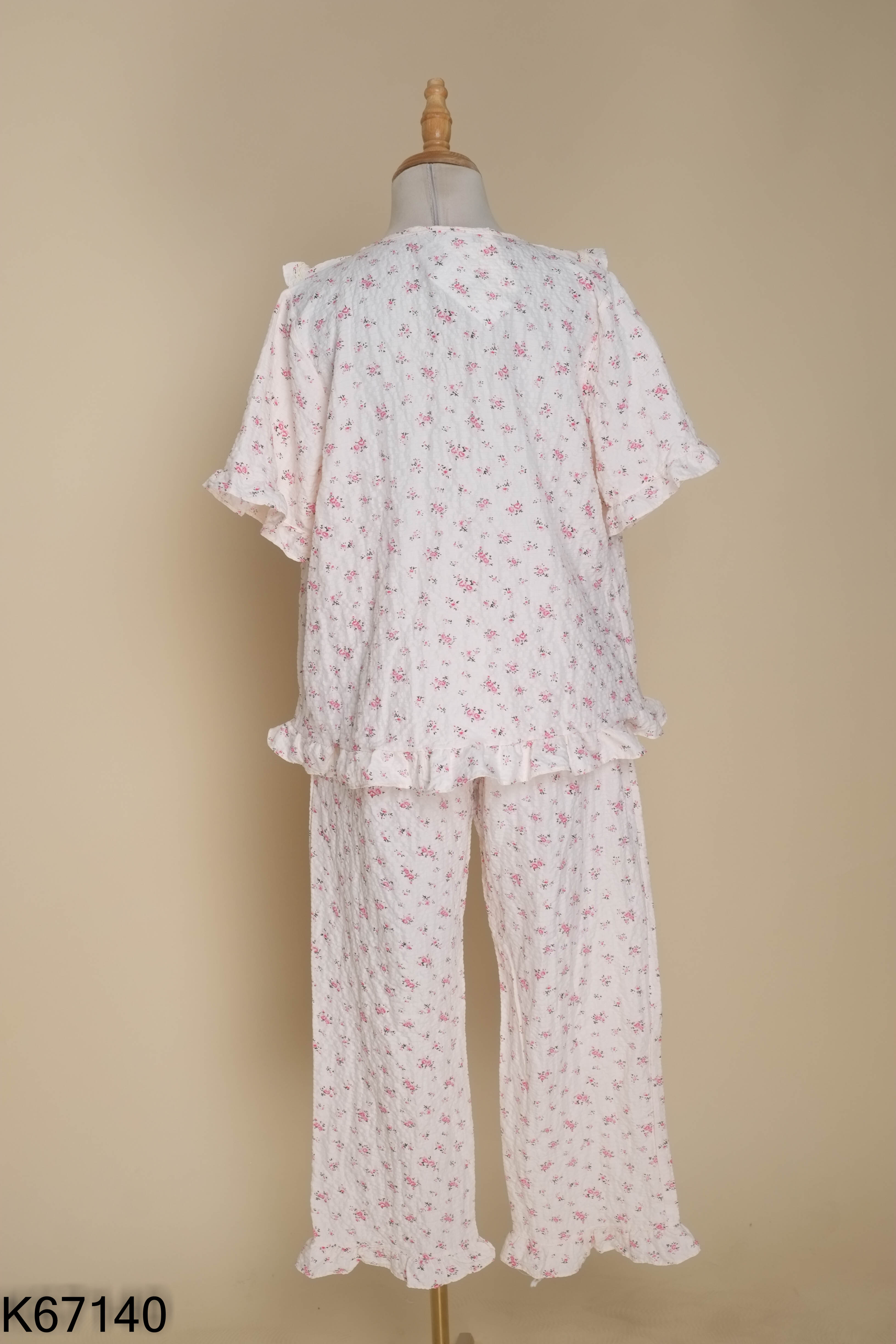 SET Áo hồng hoa nhí + quần dài thỏ