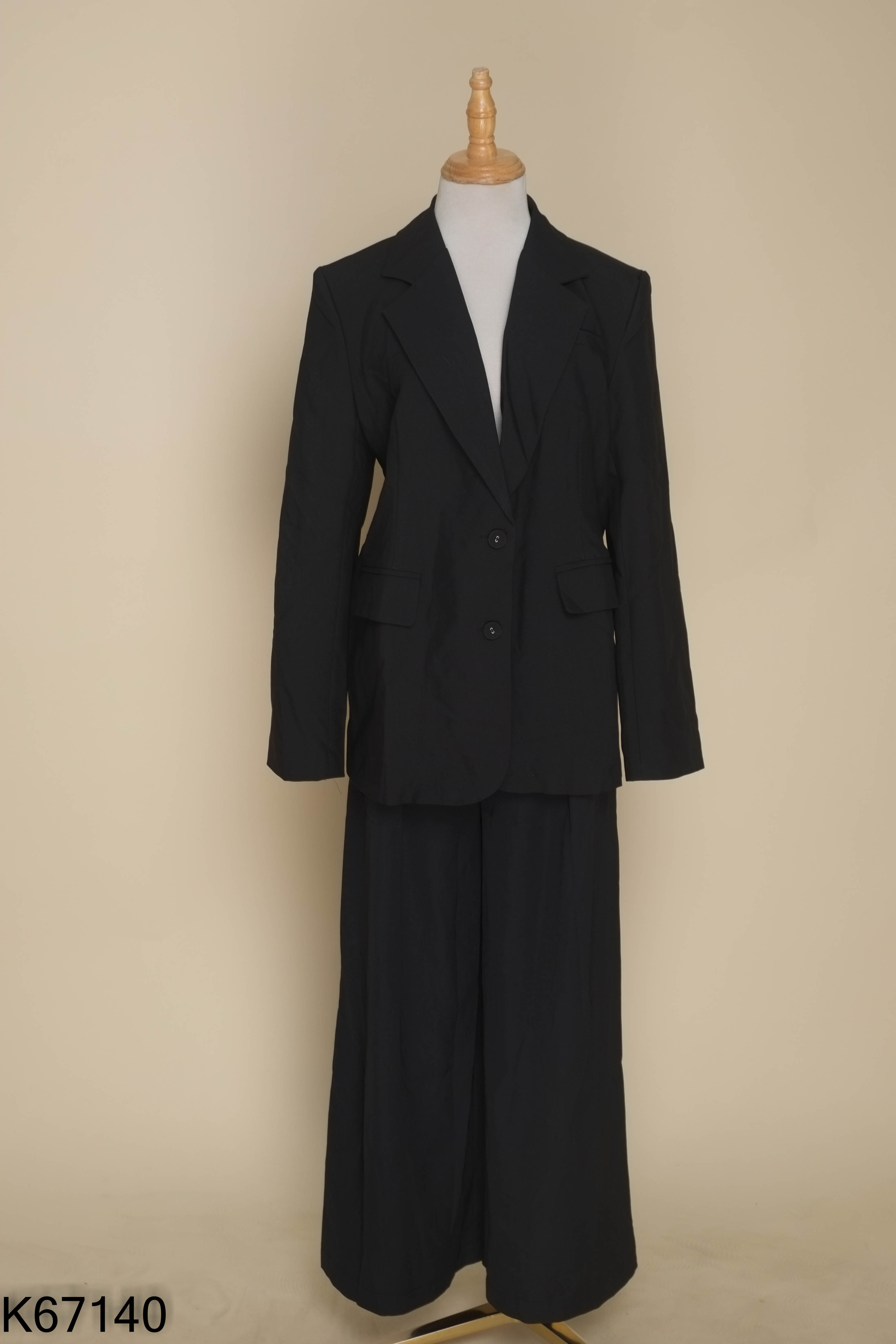 SET Blazer đen trơn + quần dài