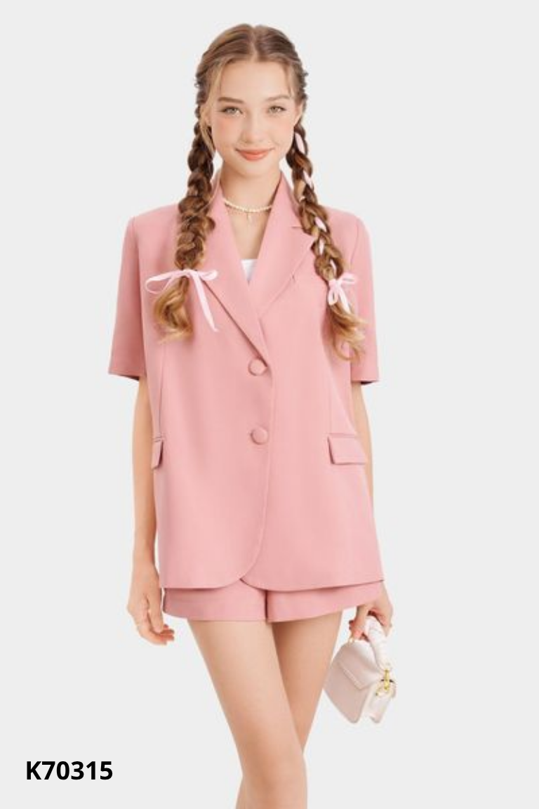 Áo blazers hồng MARC