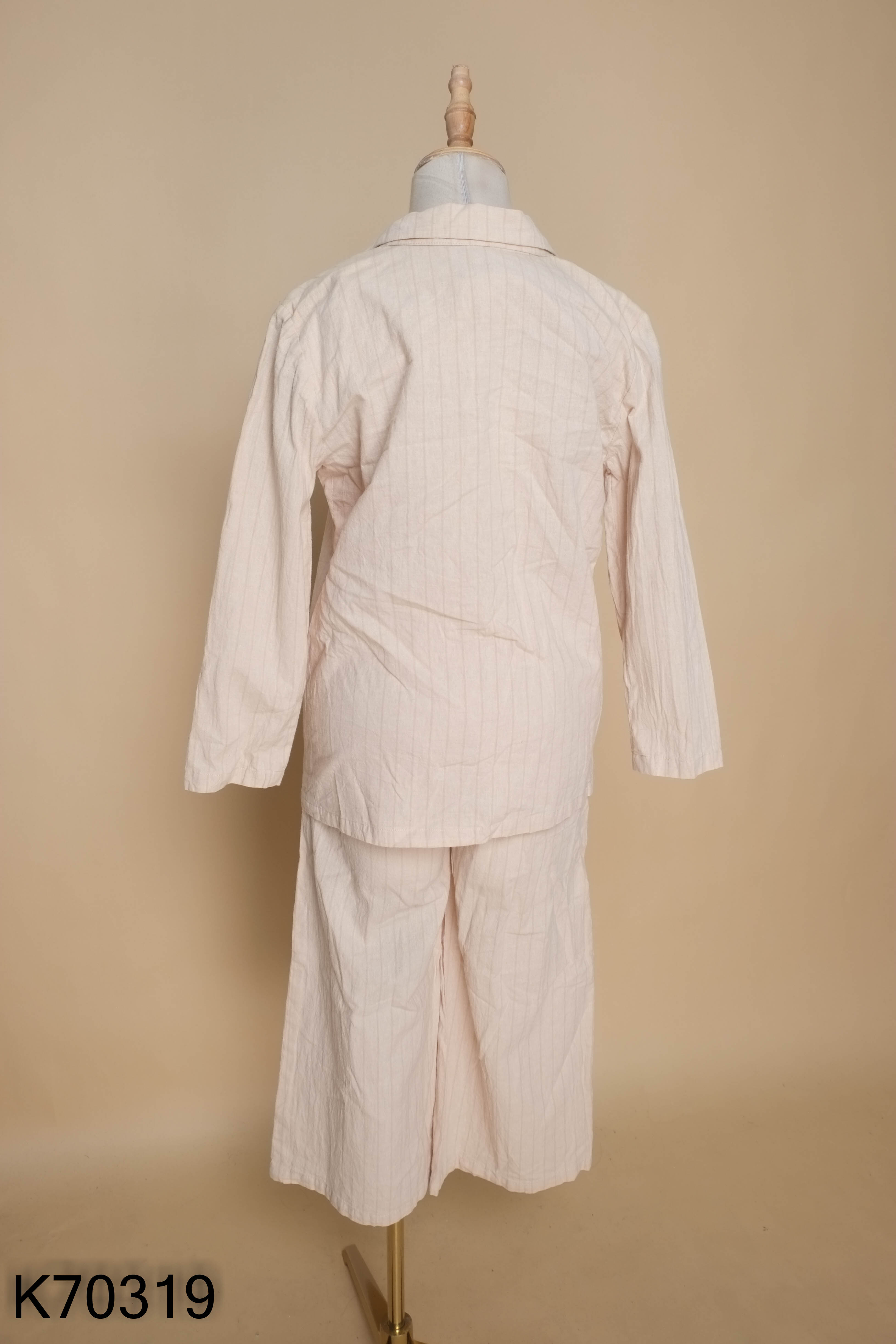 Set Áo blazer be kẻ sọc + Quần