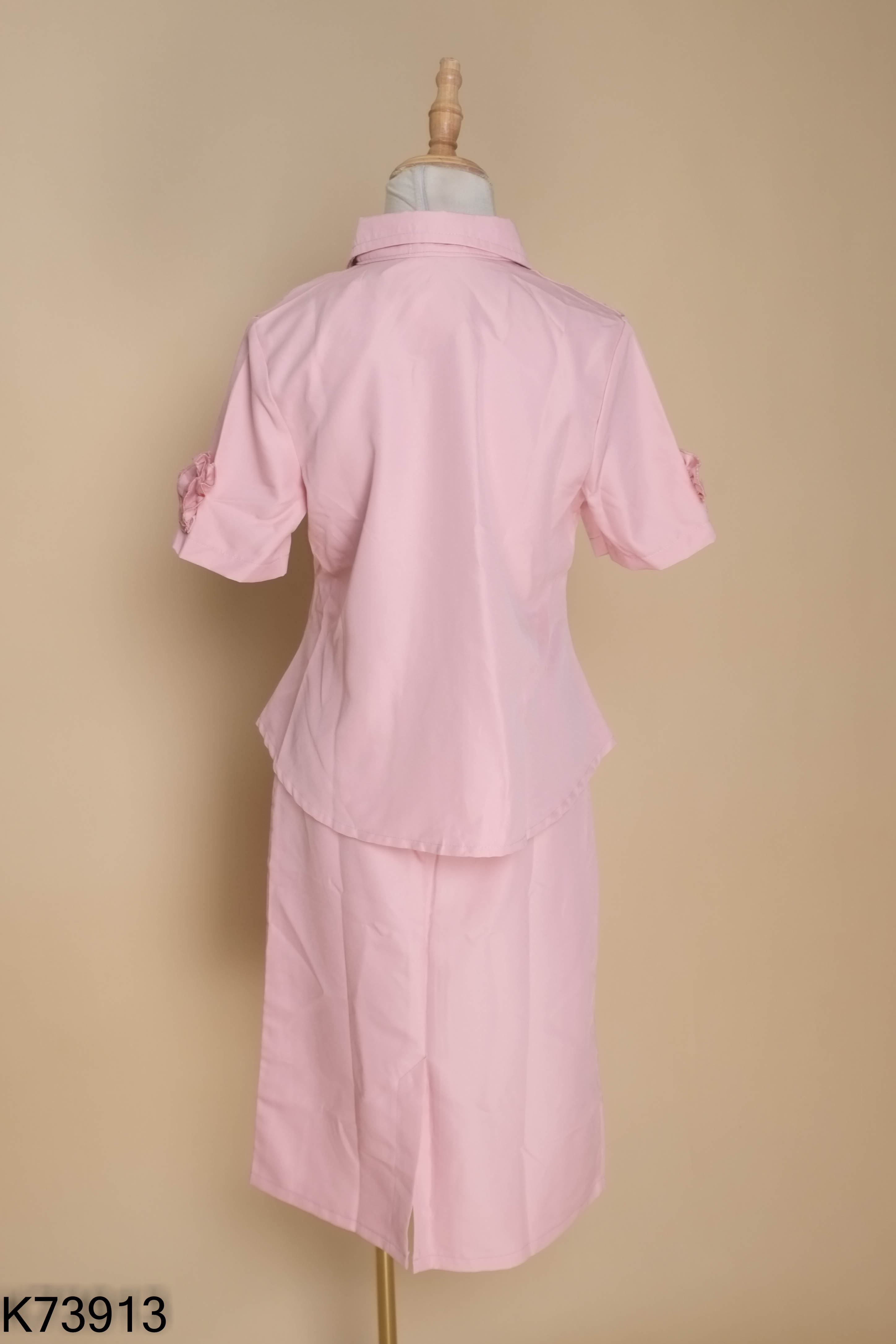Set áo NGADO hồng + chân váy