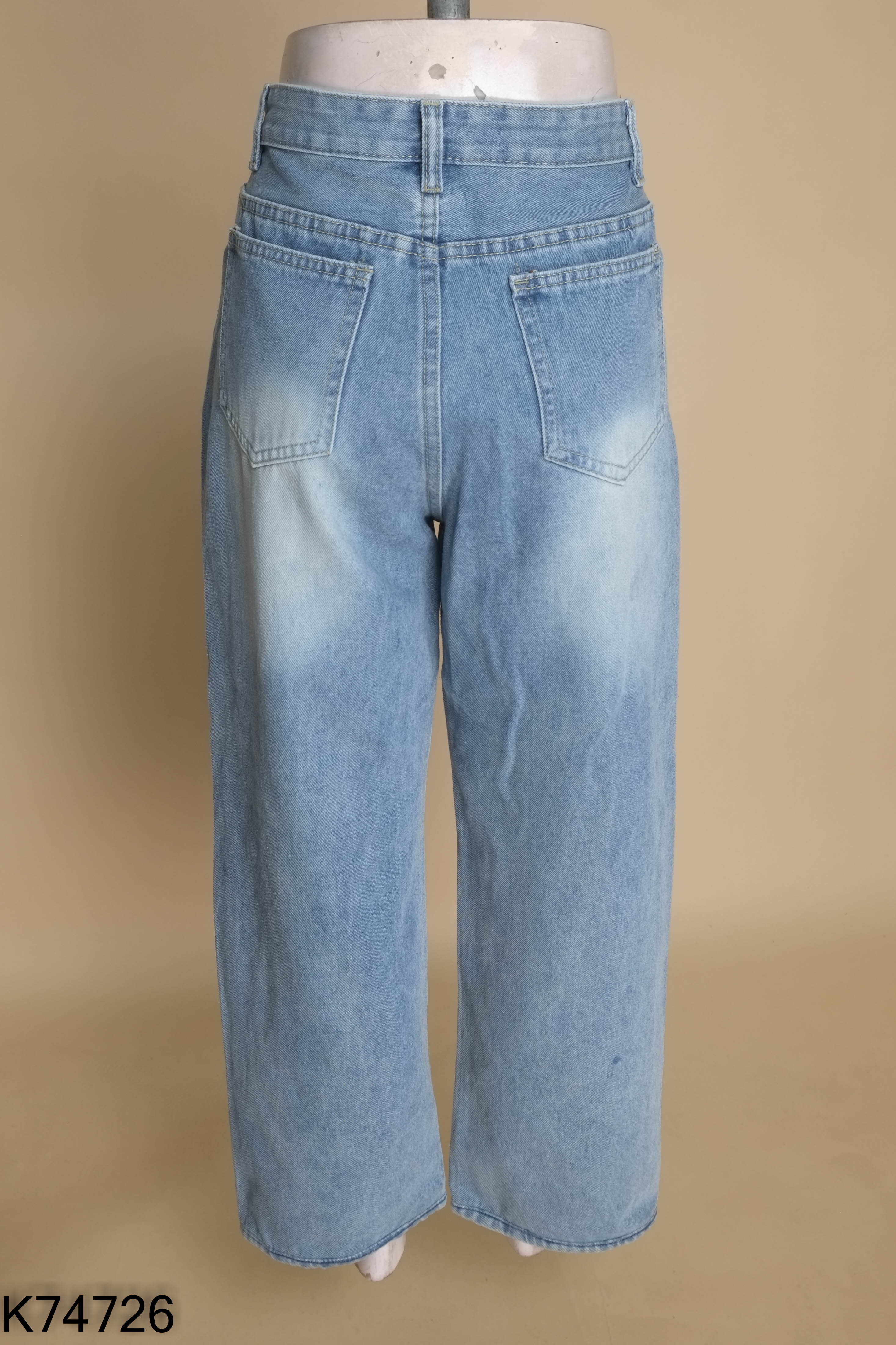 Quần jeans xah trơn