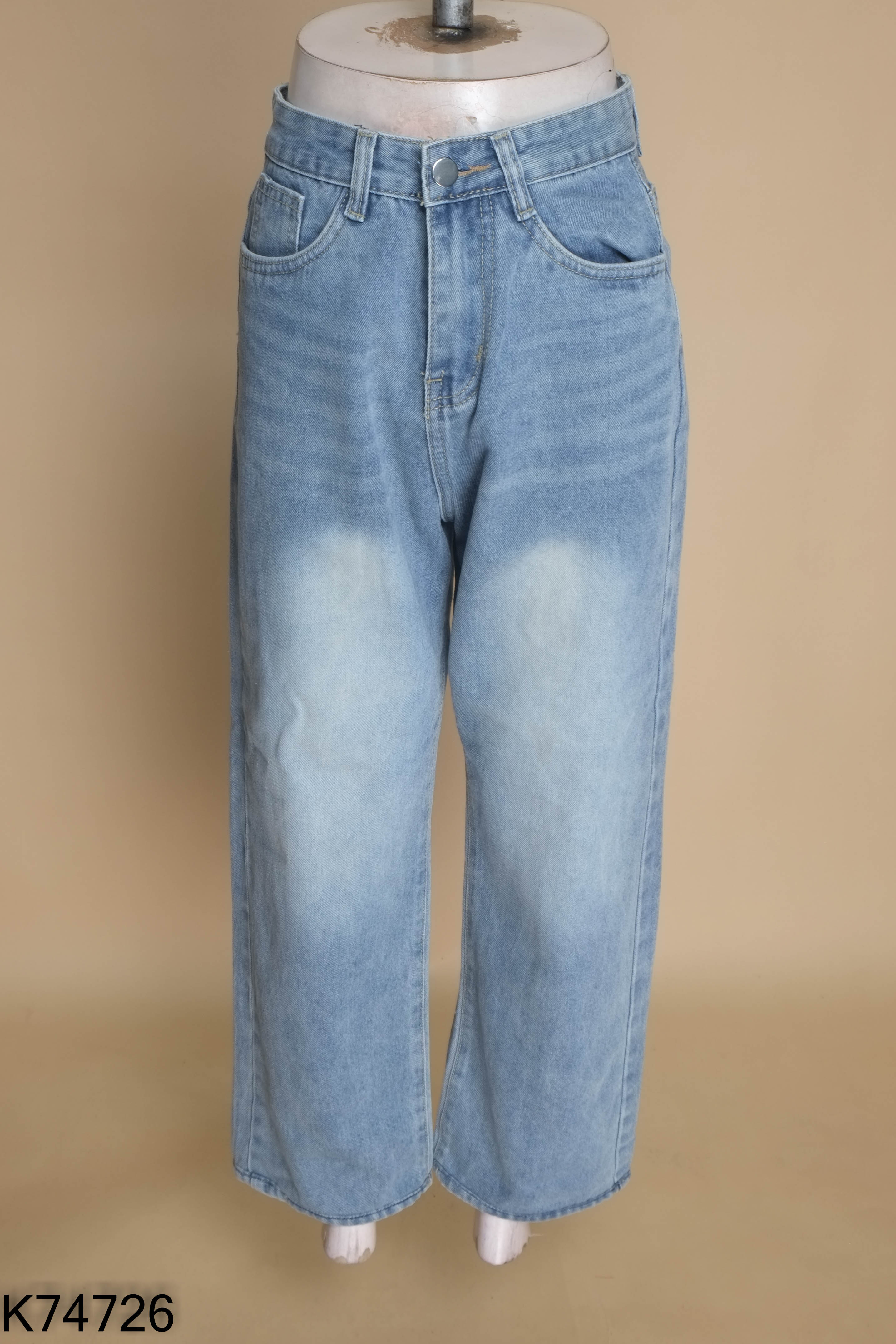 Quần jeans xah trơn
