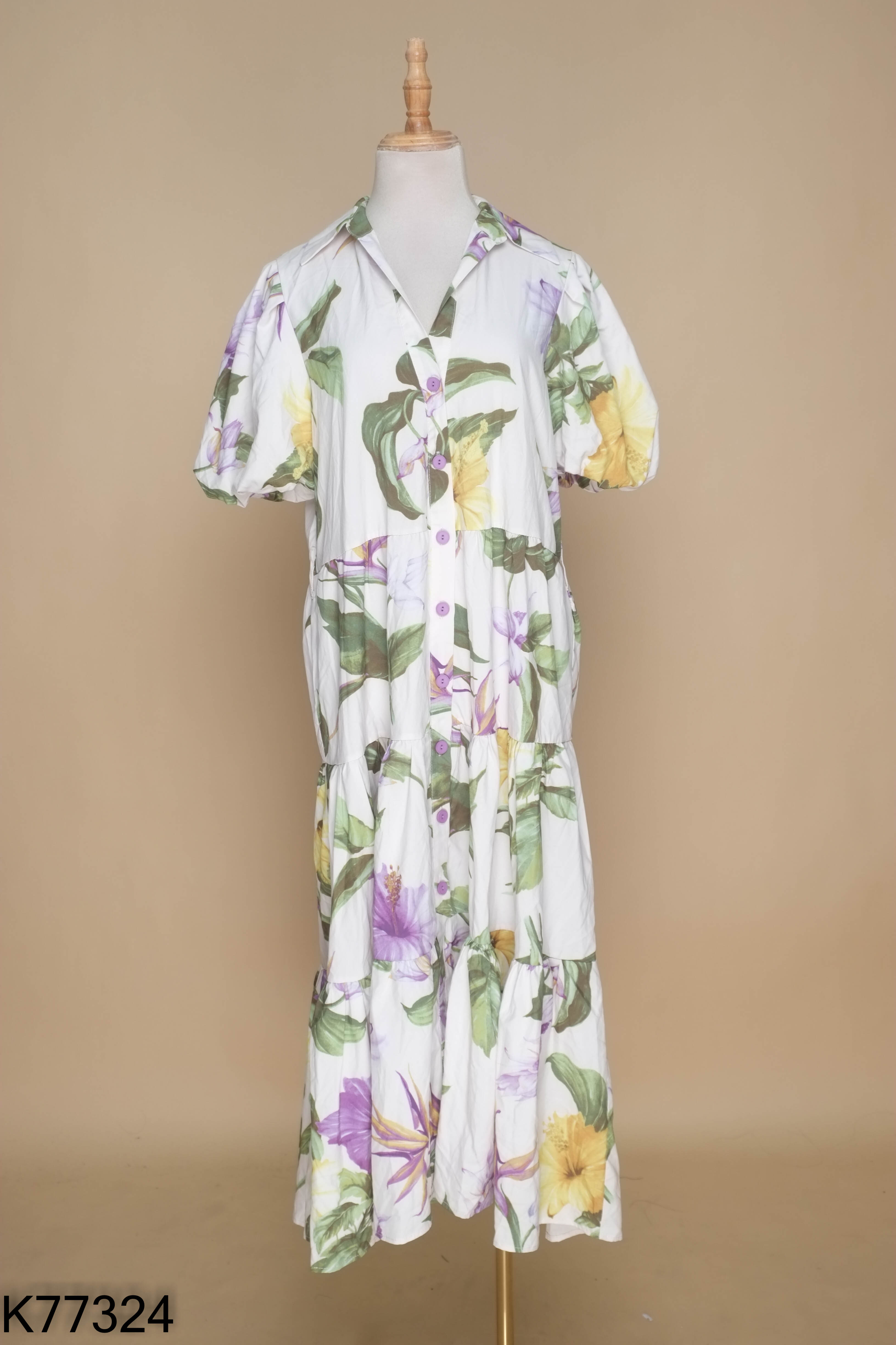 Váy ZARA (xuất) be họa tiết hoa