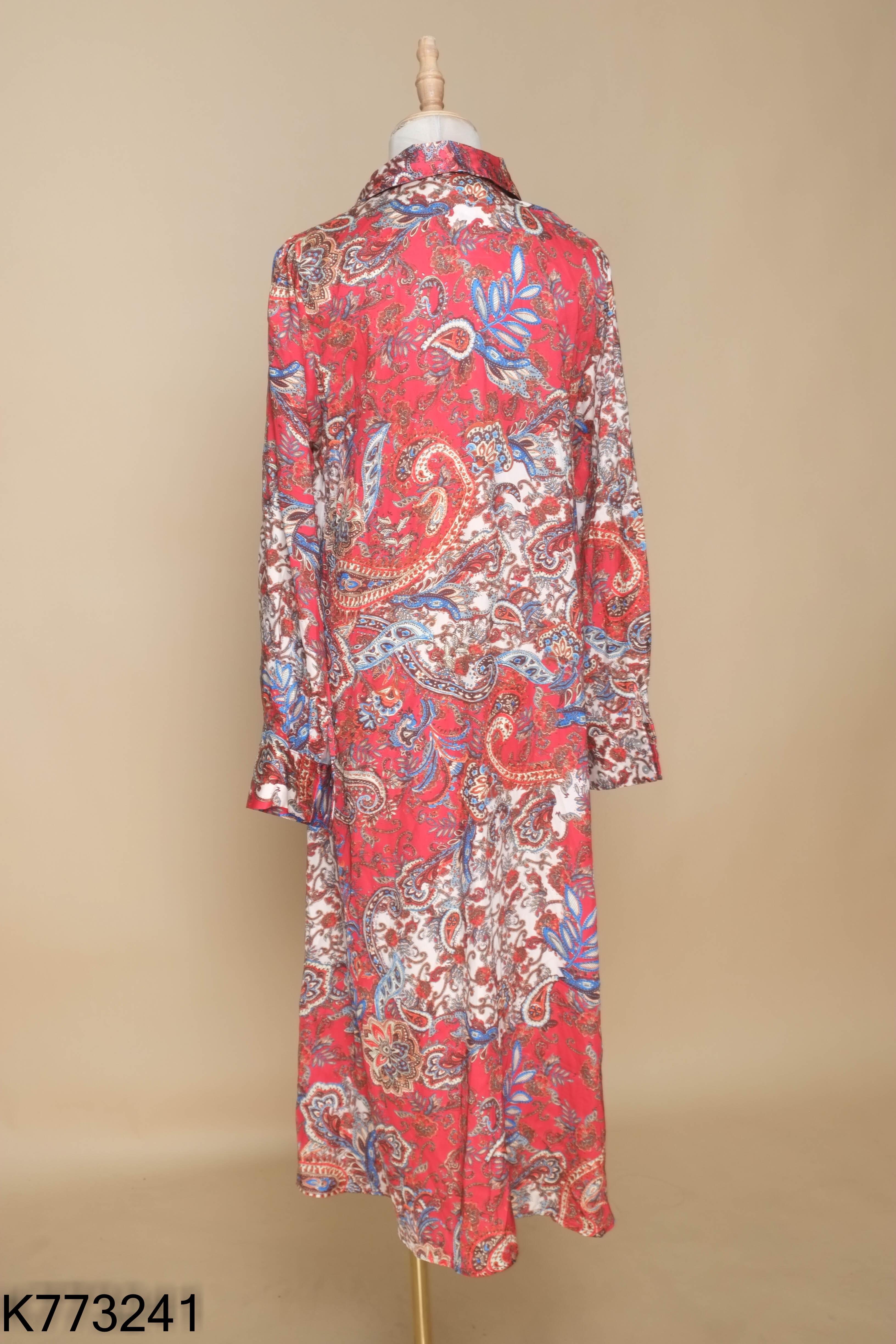 Váy ZARA (xuất) đỏ họa tiết