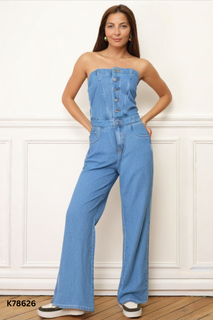 Jumpsuit SOME HOW jean xanh