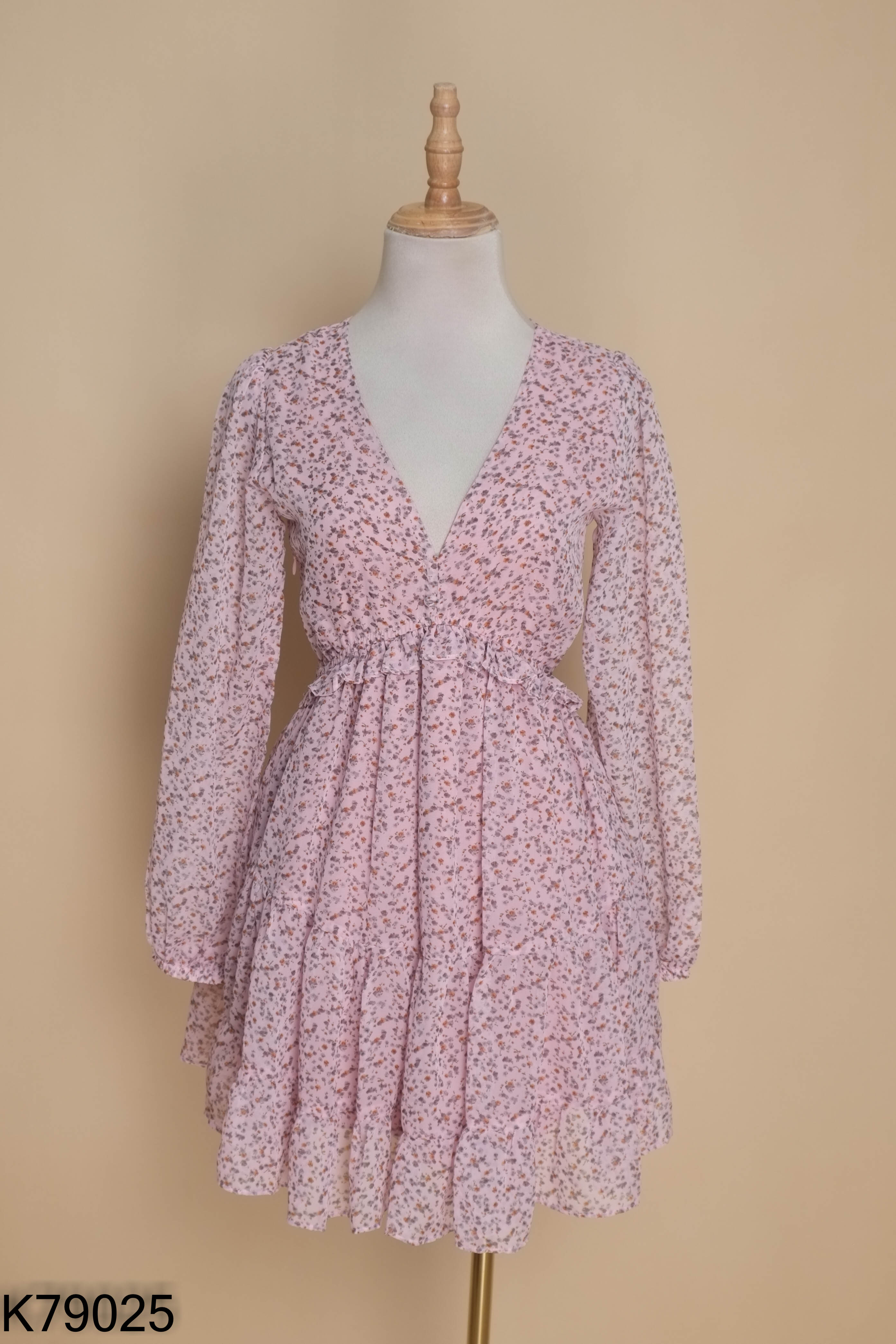 Váy voan TAILOR BOUTIQUE hồng hoa