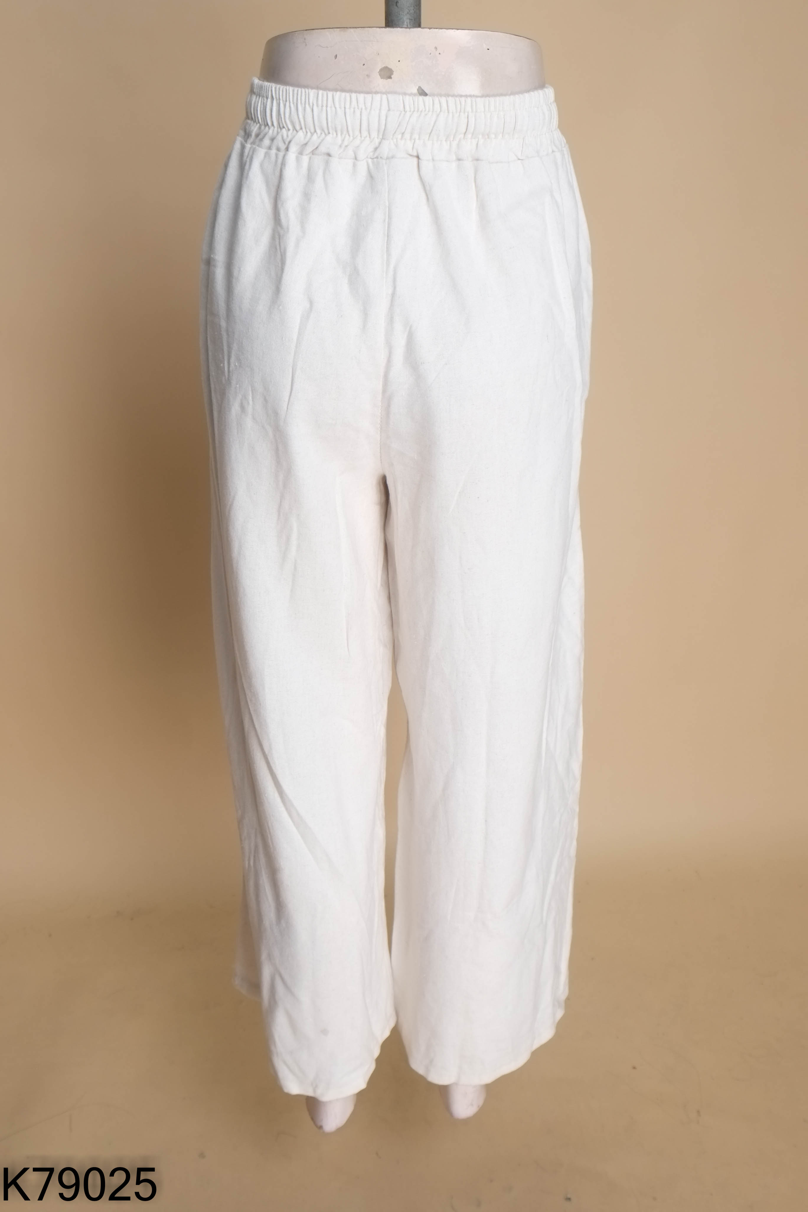 Quần linen LANA suông be