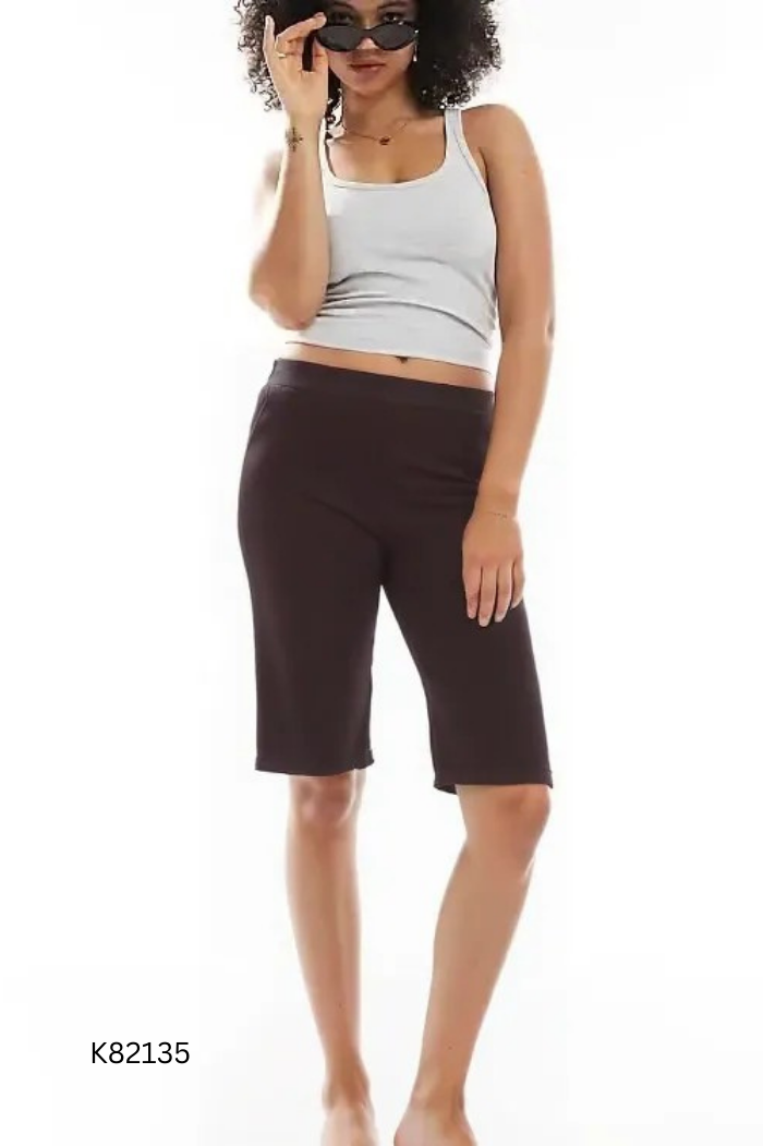 Quần biker BERSHKA đen trơn