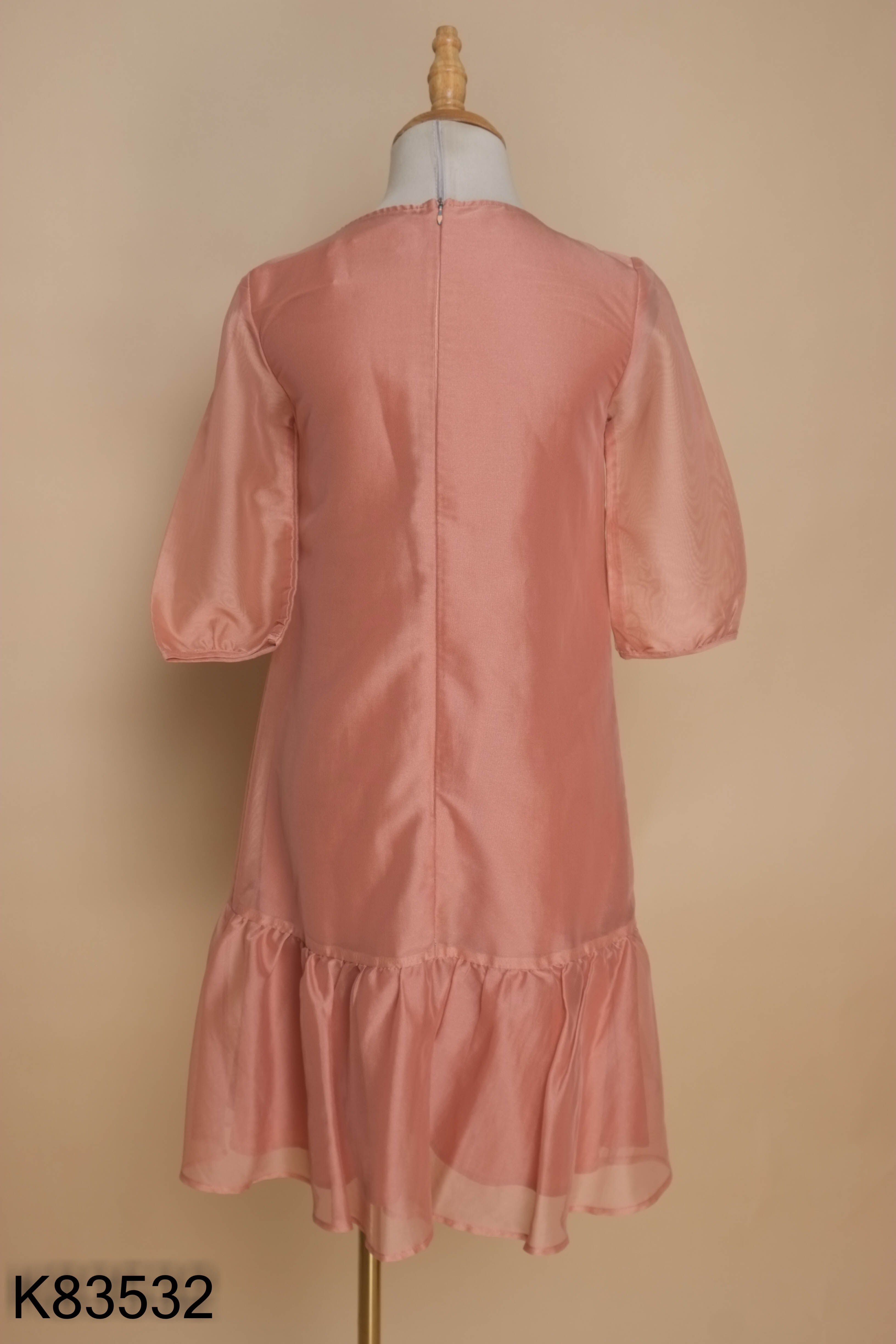 Váy hồng ADORE DRESS đuôi cá thêu hoa