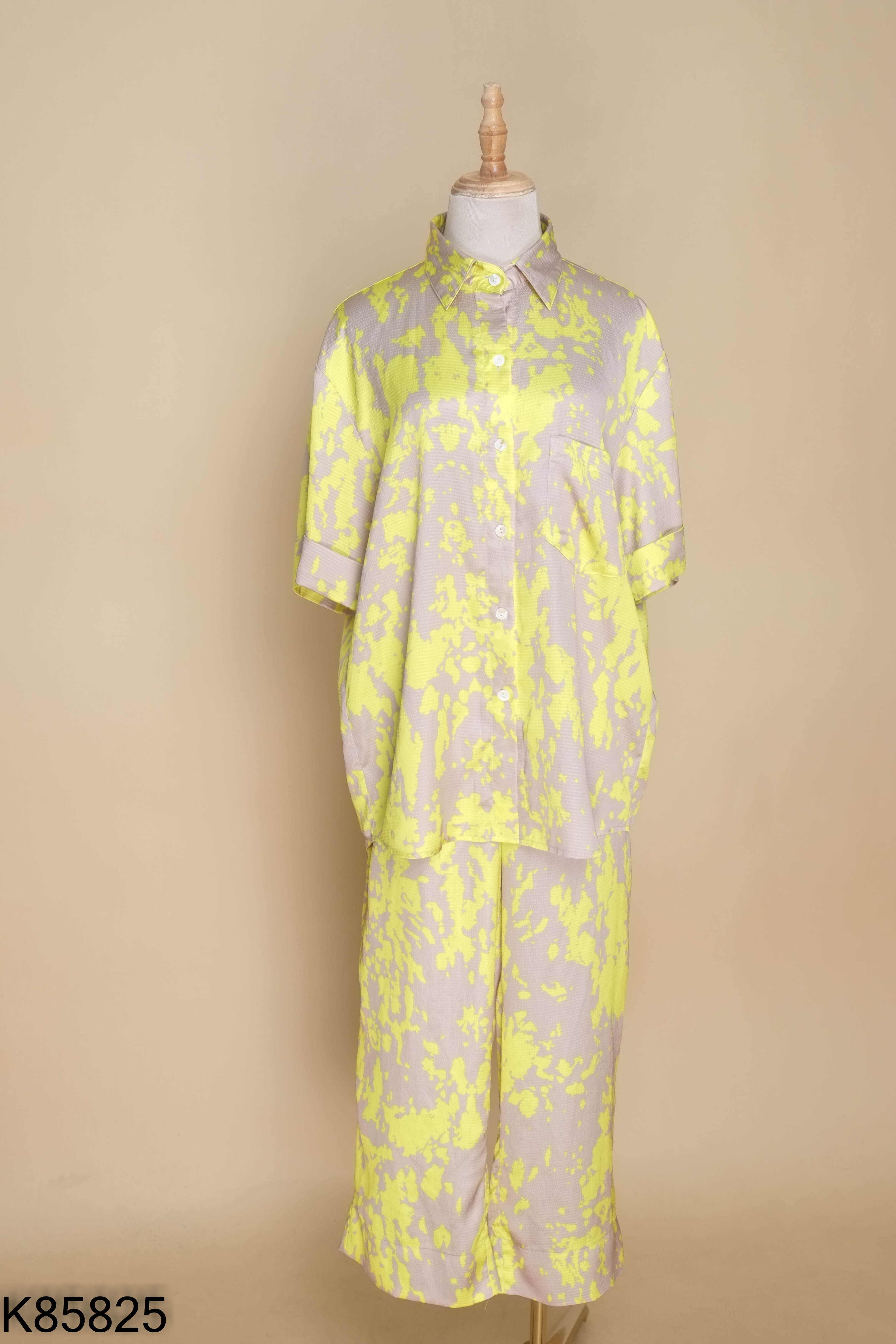 Set BACIAMI bộ ngủ nâu loang xanh