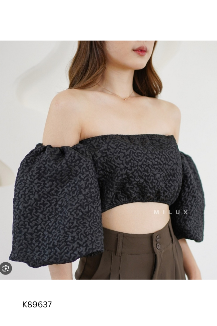 Áo Crotop tay phồng