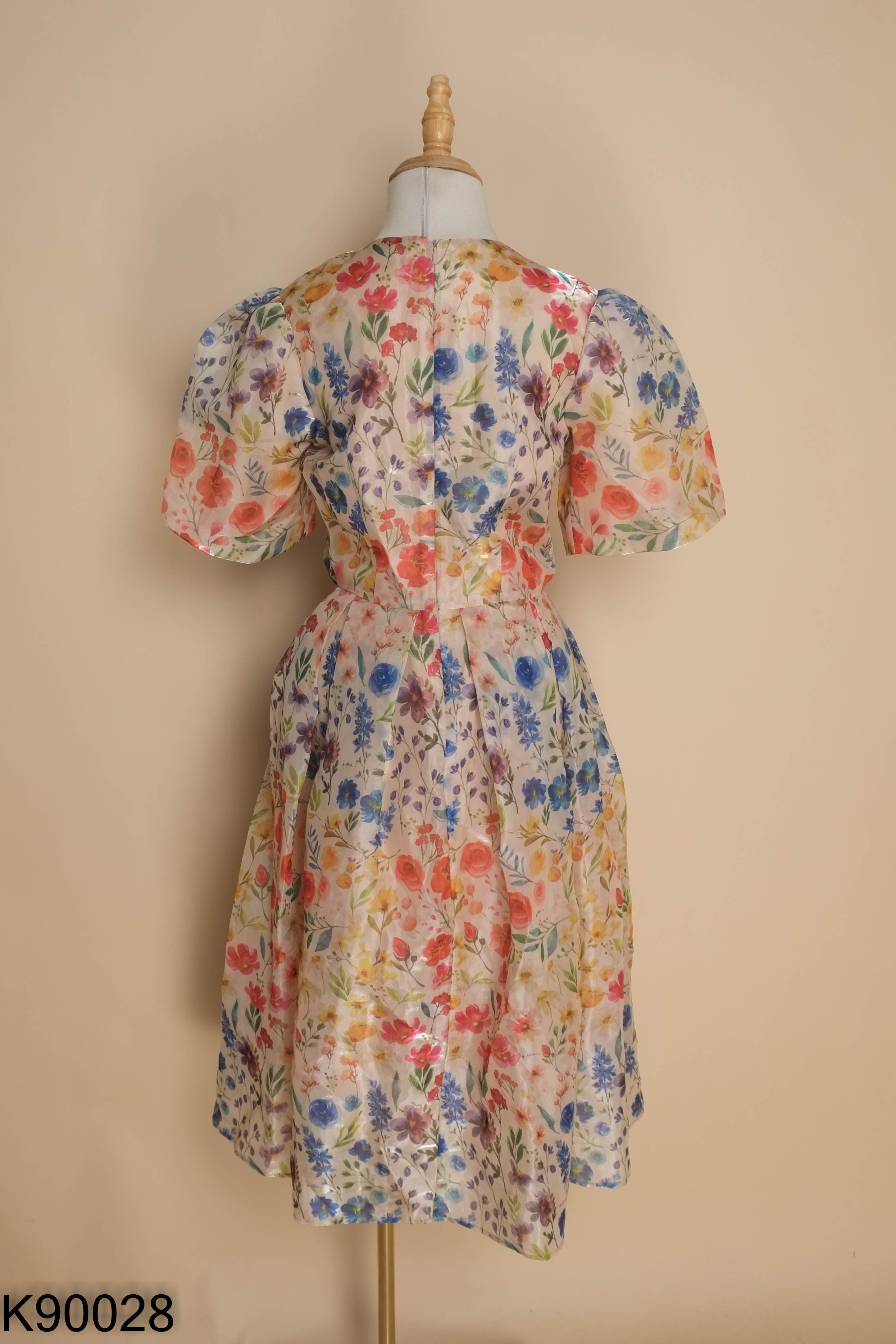 Váy KATZ organza be họa tiết hoa