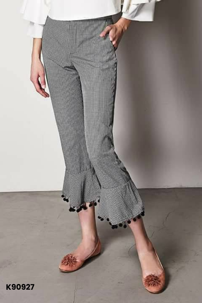 NEWTAG Quần ZARA đen kẻ trắng