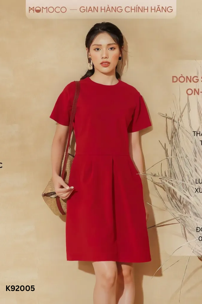 Váy MOMOCO đỏ trơn