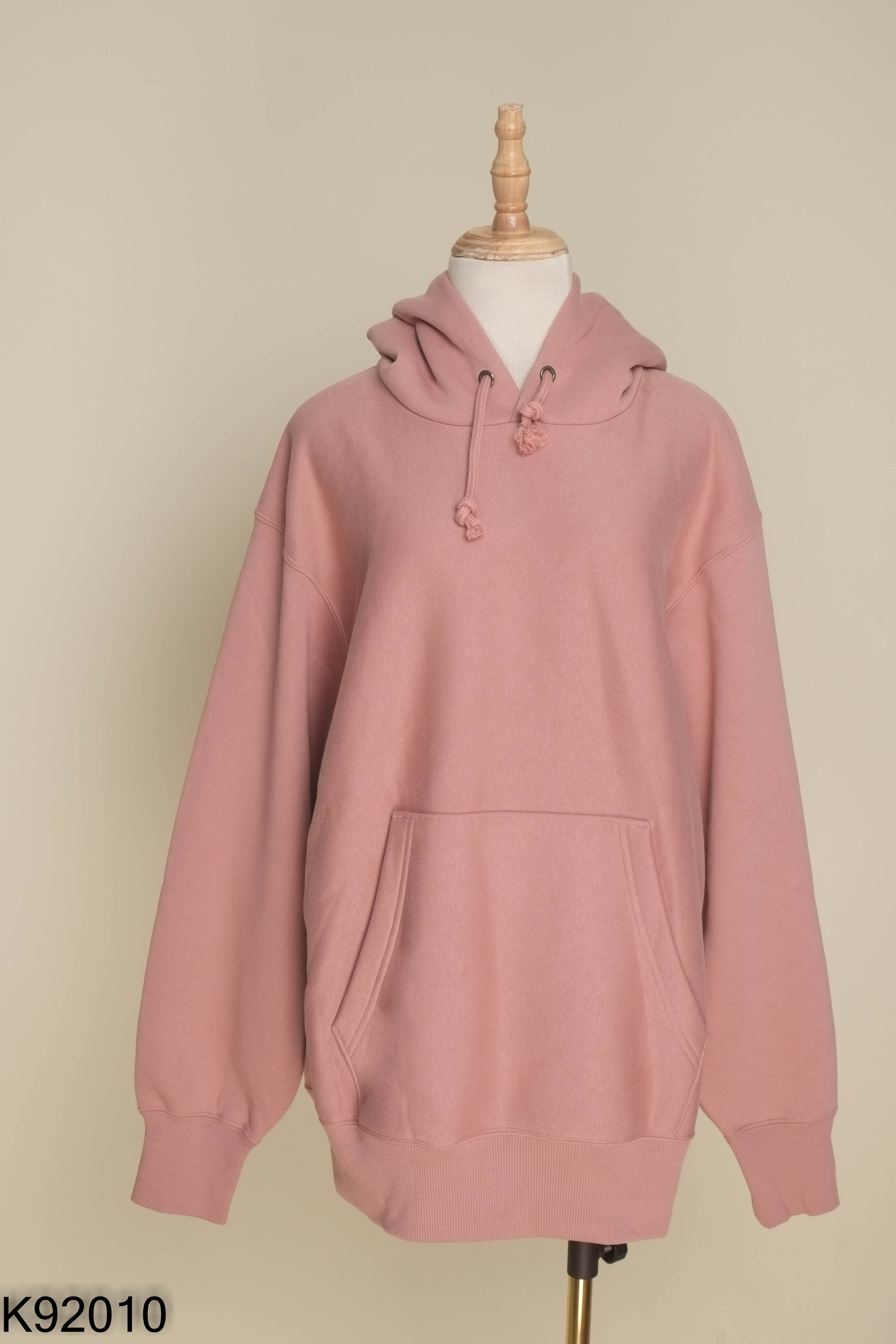 Áo hoodie hồng trơn
