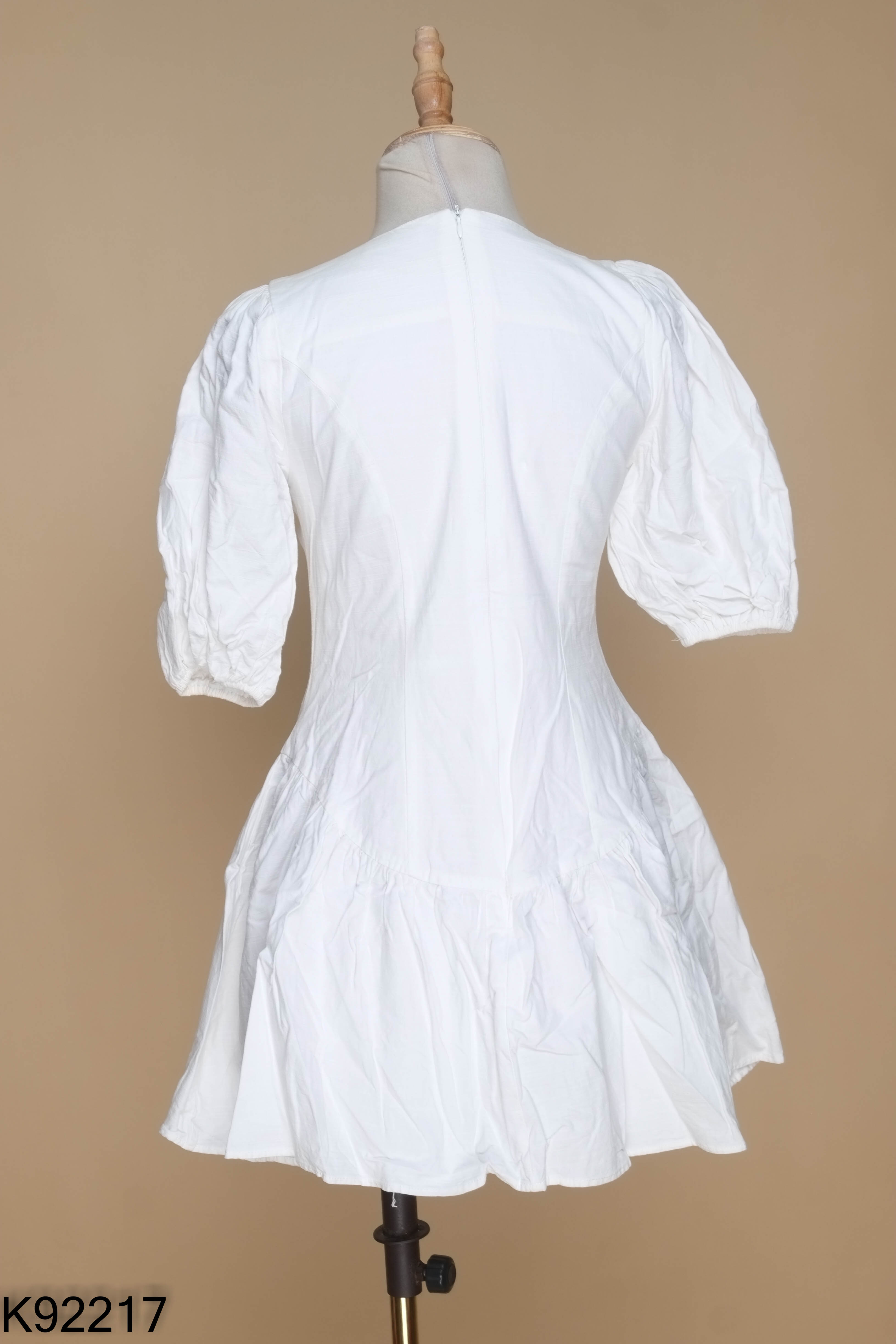 Váy trắng babydoll phối ren LOLA DESIGN