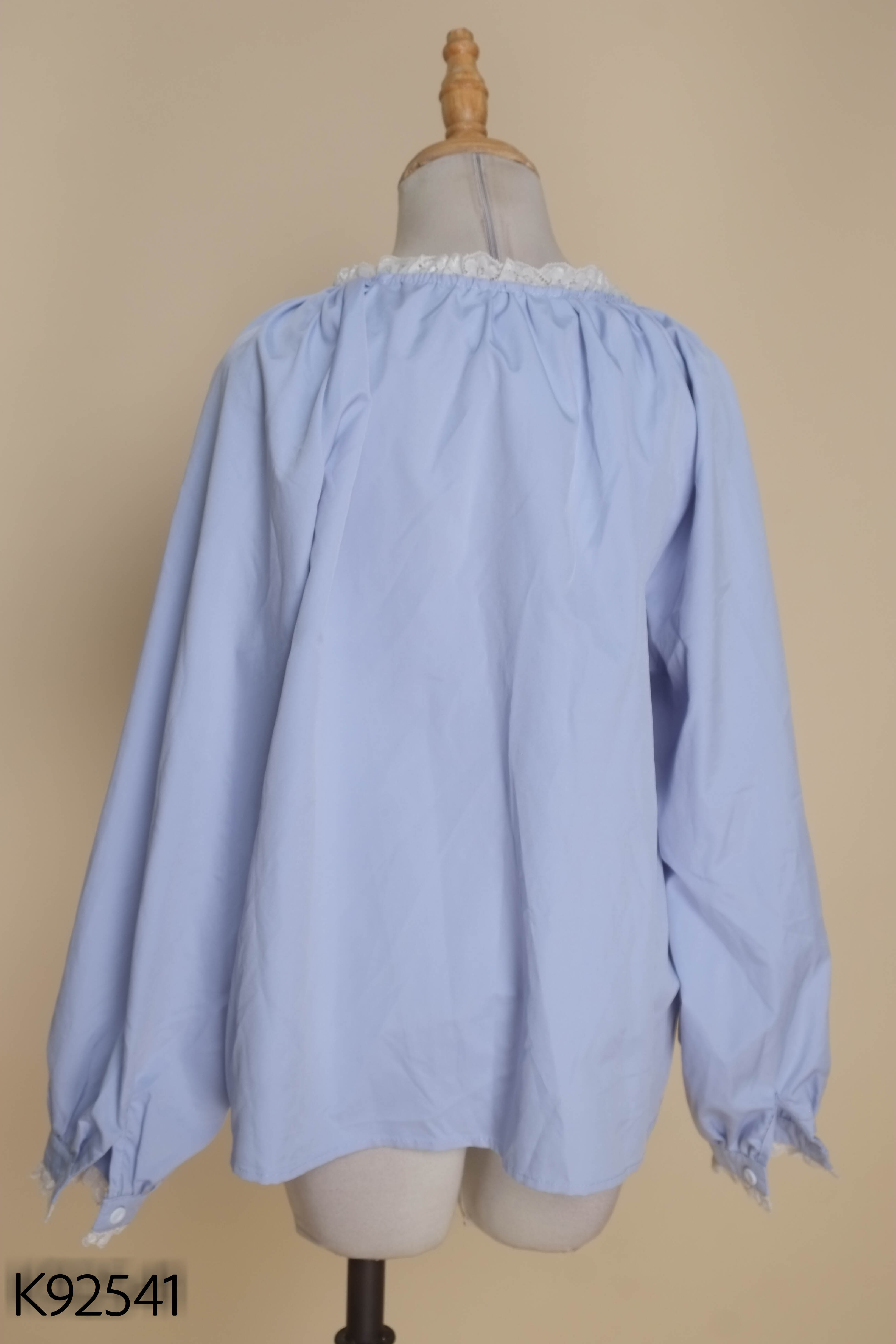 Áo babydoll xanh ISUP viền ren
