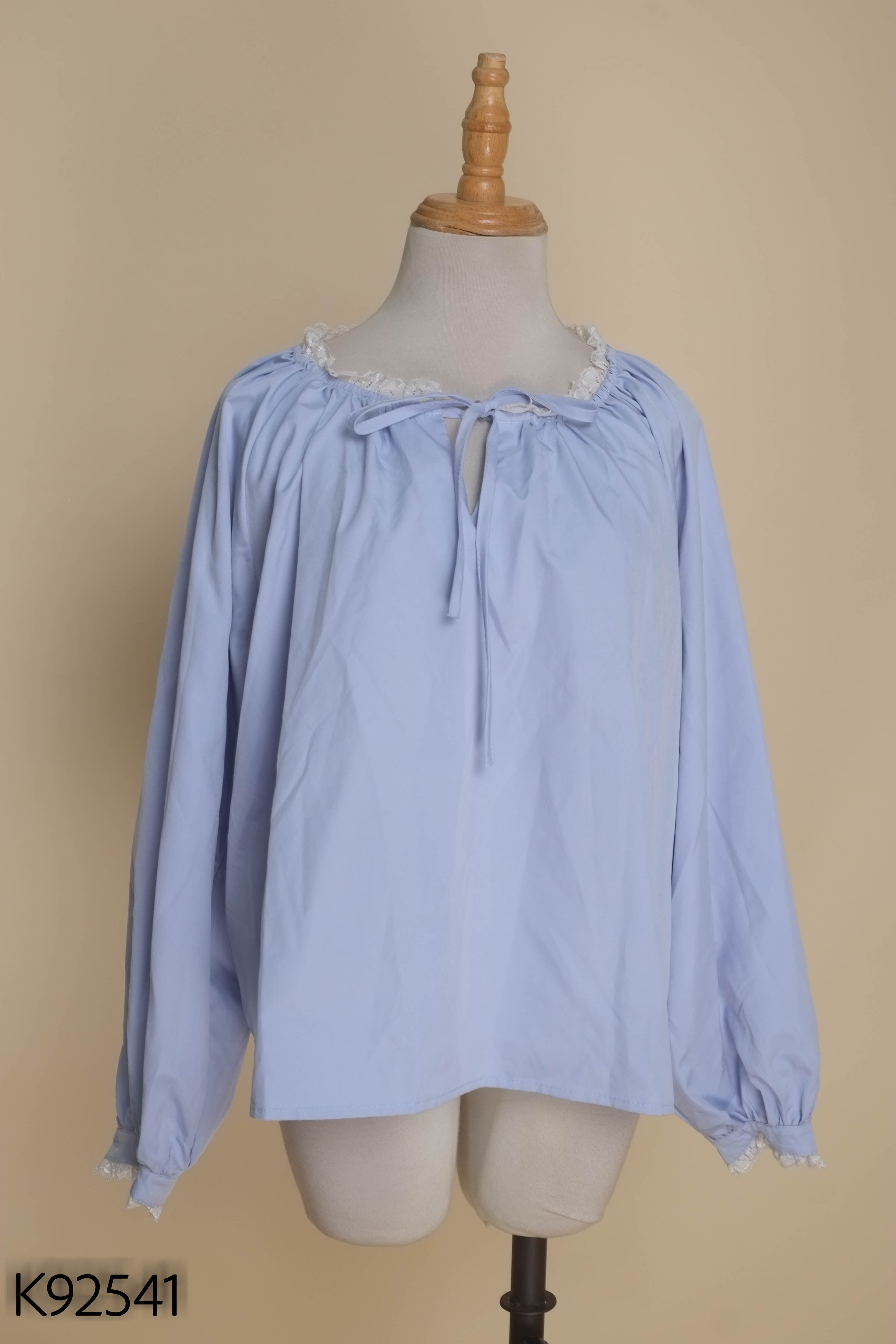 Áo babydoll xanh ISUP viền ren