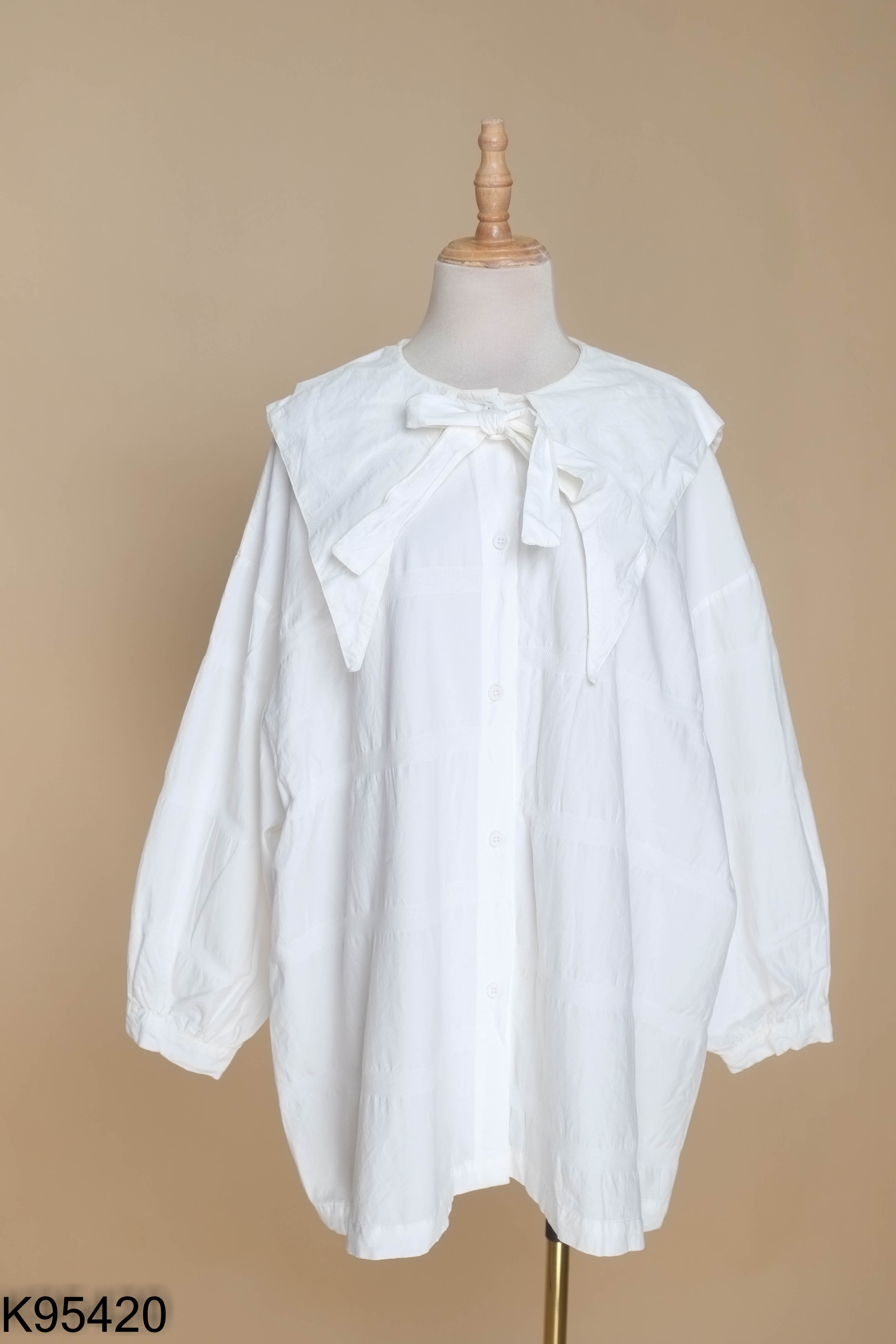 Váy trắng QIDIAN babydoll