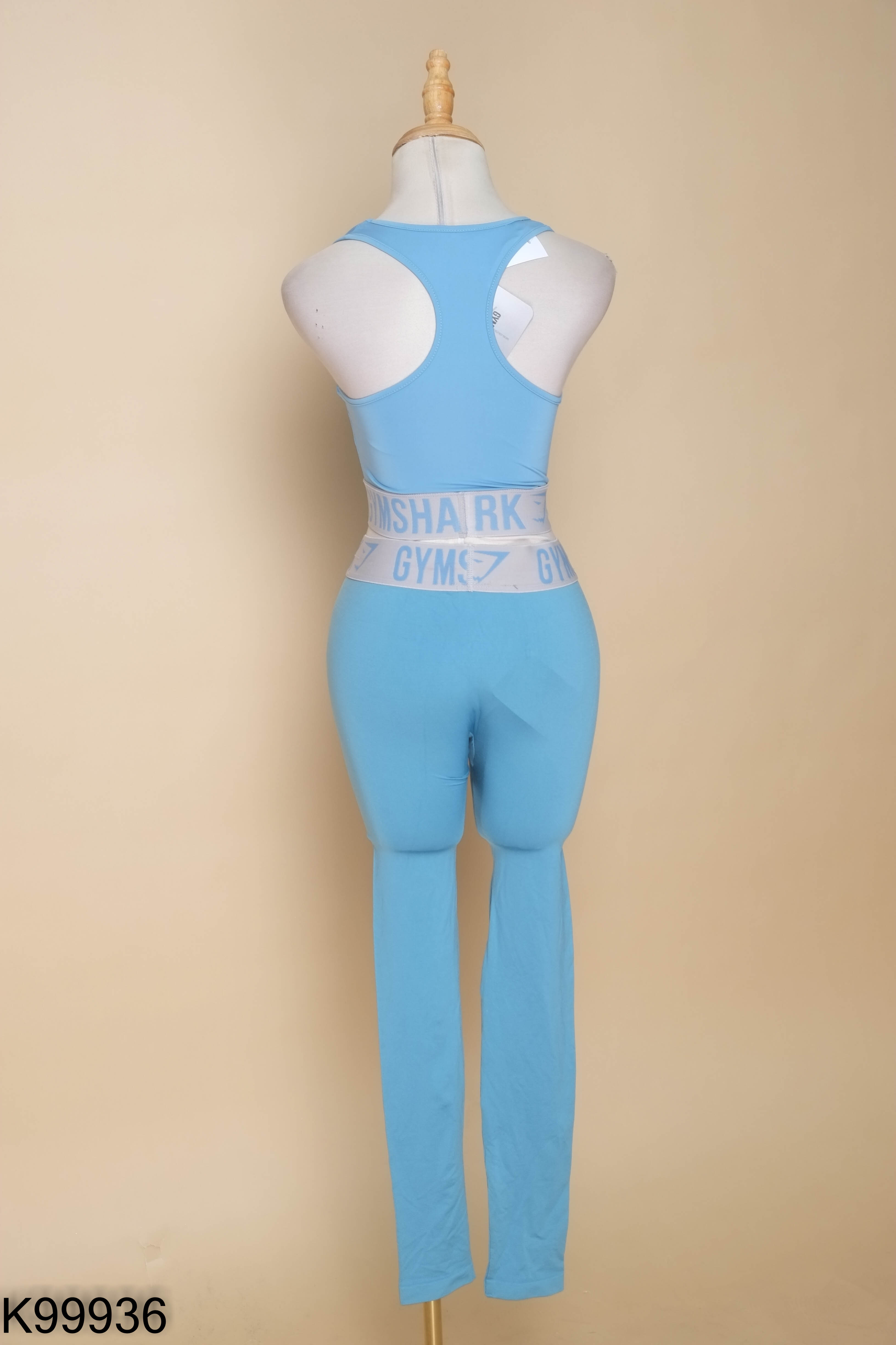NEWTAG SET Áo tập xanh GYMSHARK + Quần tập xanh dài