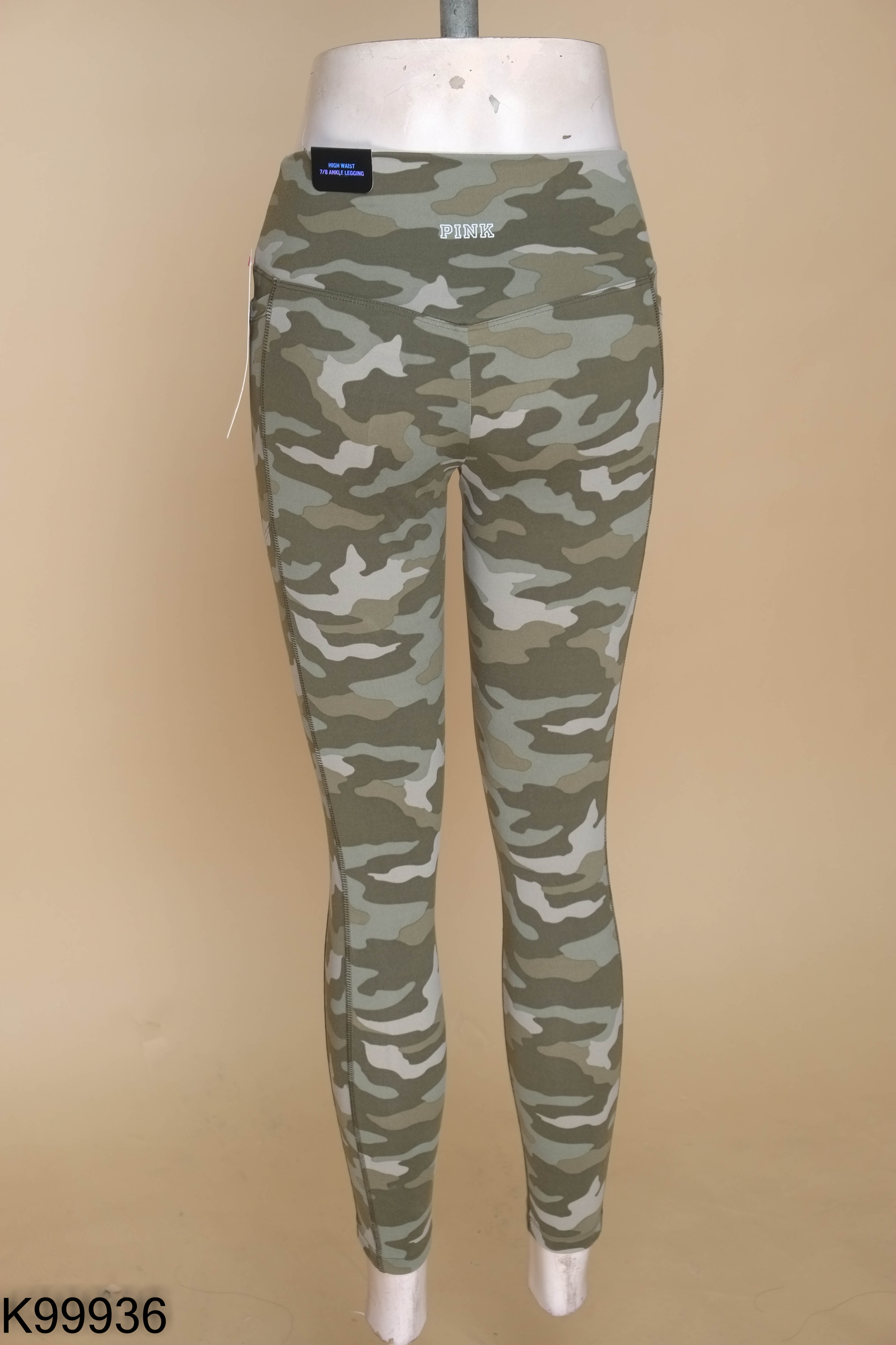 NEWTAG Quần tập xanh rằn ri PINK SPORT